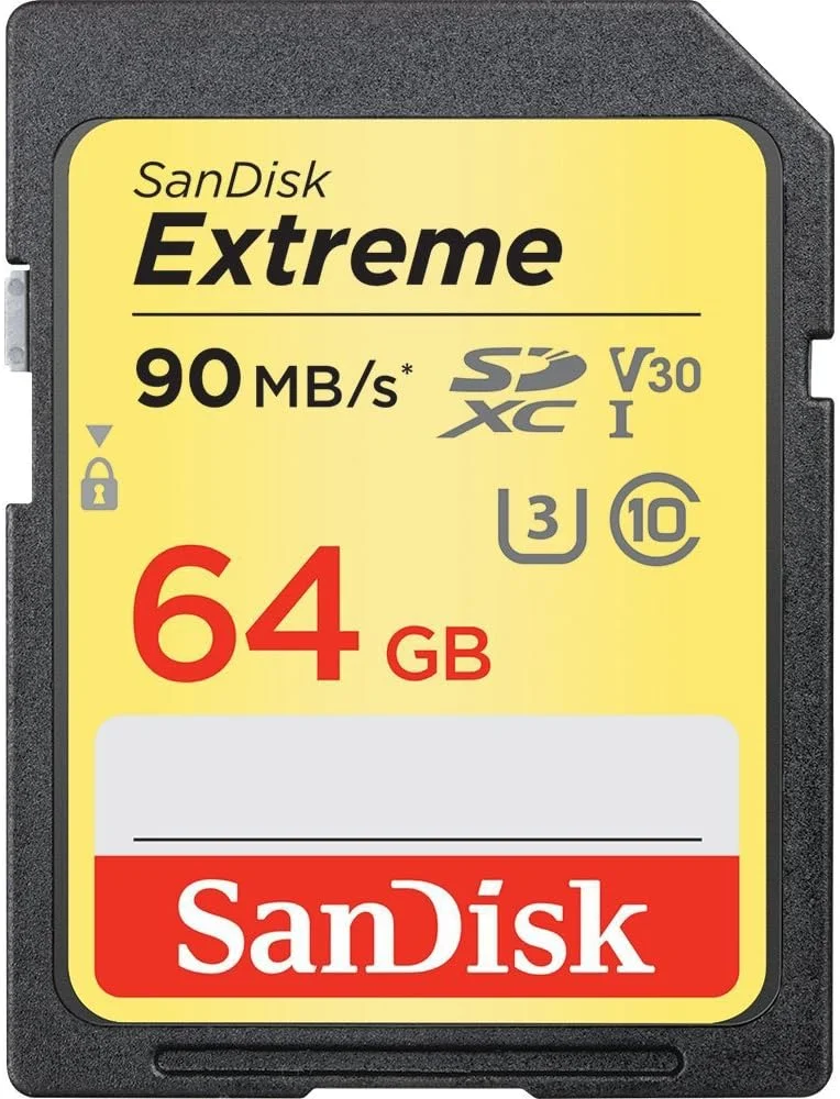 کارت حافظه 2 عددی 64 گیگابایتی SanDisk Extreme SDXC UHS-I مدل (SDSDXVE-064G-ANCIN)