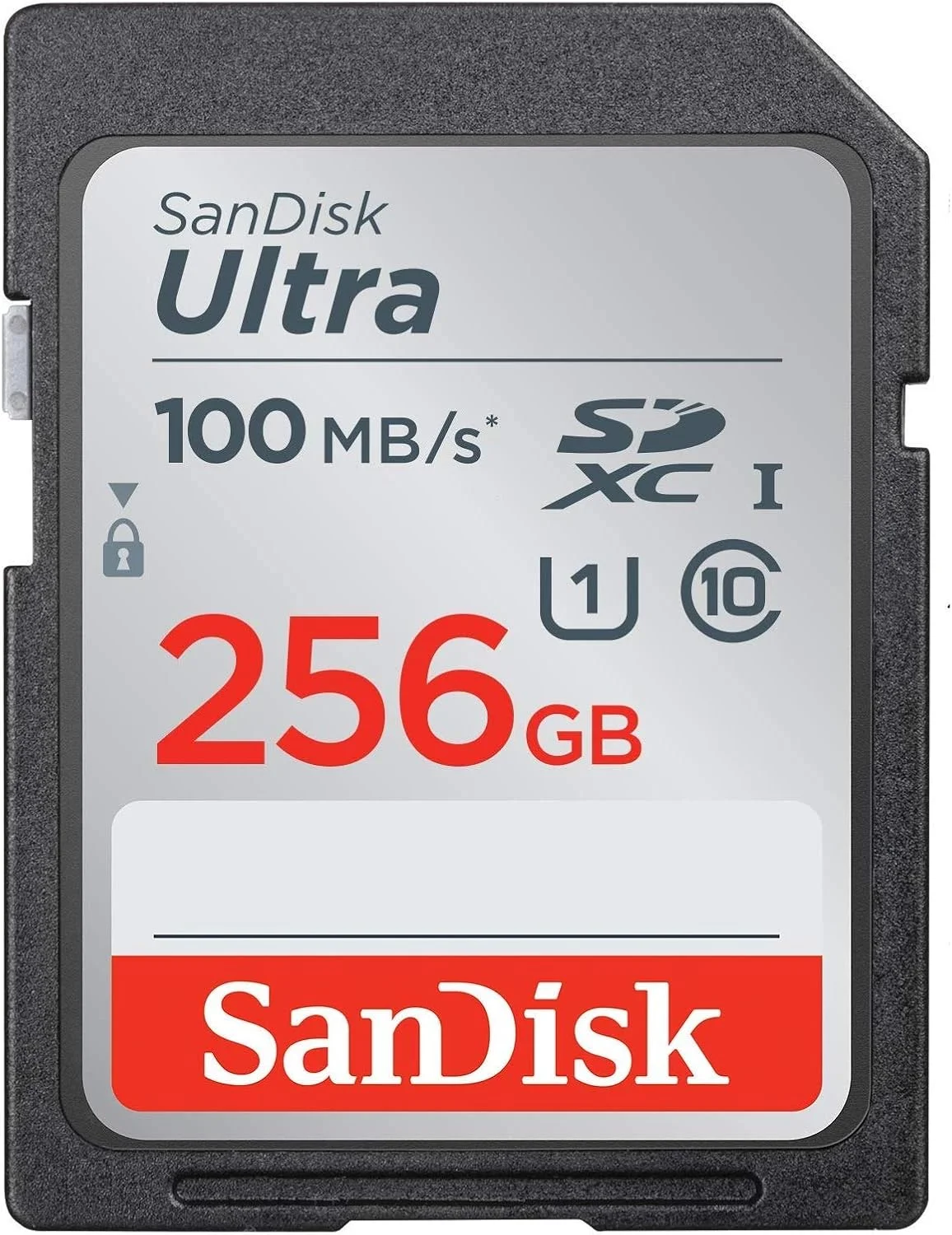 کارت حافظه 256 گیگابایتی SanDisk Ultra SD برای دوربین فوجی فیلم سازگار با X-S10, X-T4, X-T200, X-A7, X-T100 کلاس 10 UHS-I (SDSDUNR-256G-GN6IN) همراه با کارت خوان Micro & SDXC Everything But Stromboli