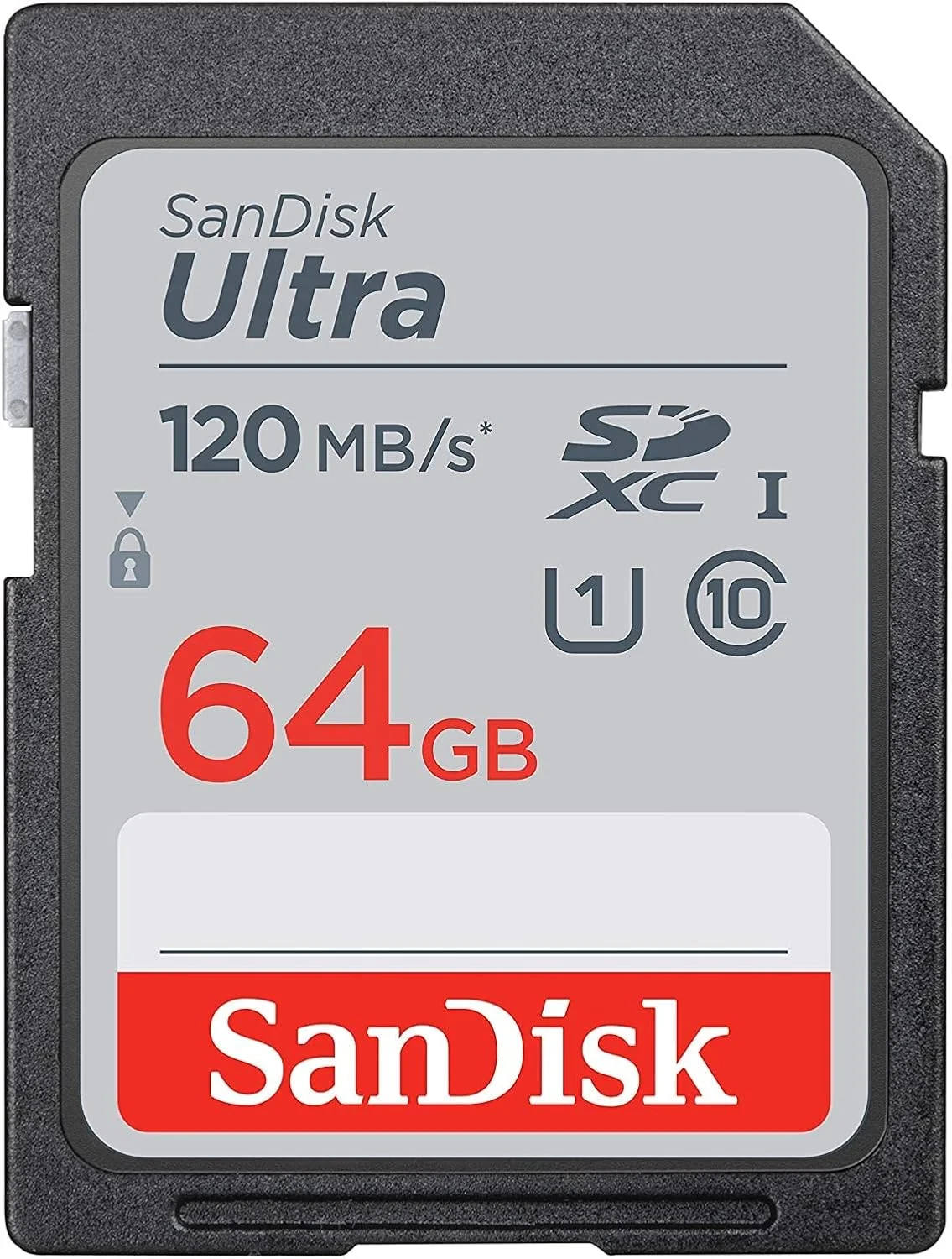 کارت حافظه 64 گیگابایتی SDXC SD Ultra SanDisk سازگار با دوربین دیجیتال زیر آبی FujiFilm FinePix XP120, XP130, XP140 (SDSDUNR-064G-GN6IN) همراه با (1) کارت خوان Everything But Stromboli