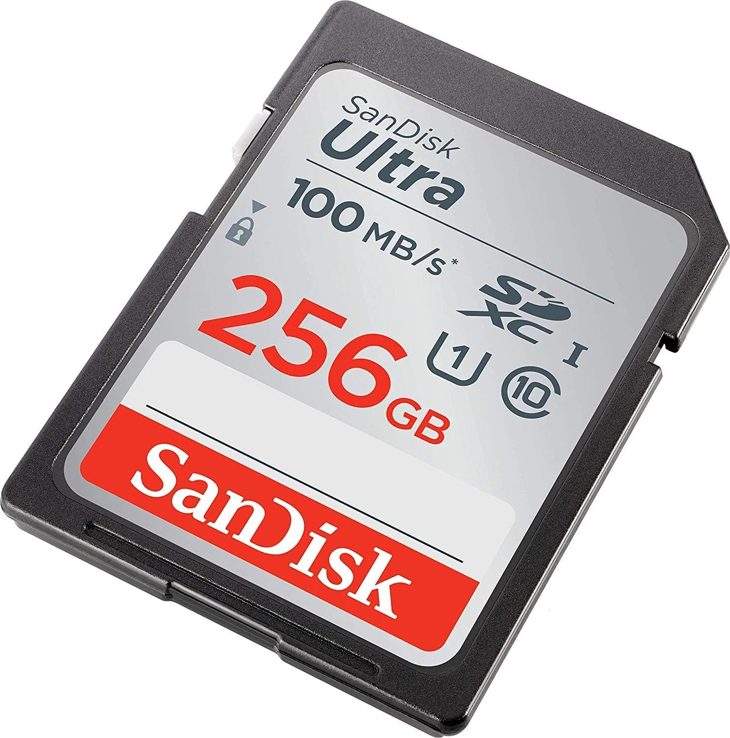 کارت حافظه 256 گیگابایتی SanDisk Ultra SD برای دوربین فوجی فیلم سازگار با X-S10, X-T4, X-T200, X-A7, X-T100 کلاس 10 UHS-I (SDSDUNR-256G-GN6IN) همراه با کارت خوان Micro & SDXC Everything But Stromboli