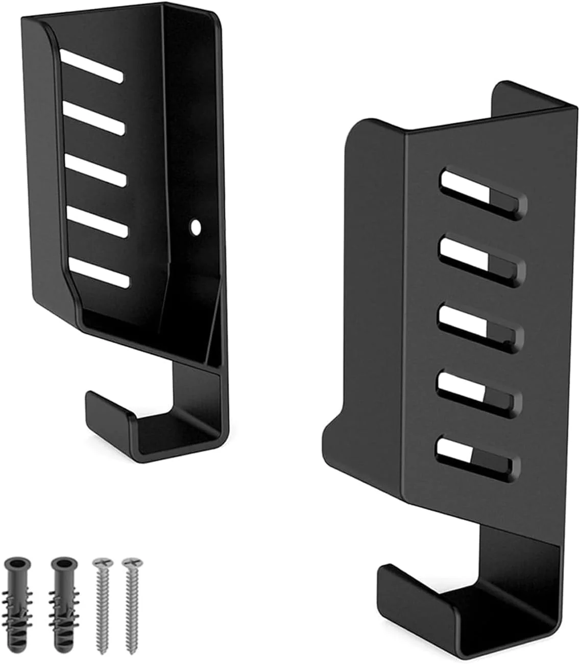 شلف دیواری روتر یونیورسال Azonee برای روترها، جعبه های تلویزیون، سوئیچ های شبکه، مودم ها و موارد دیگر، شلف شناور قابل تنظیم با مدیریت کابل، سازگار با TP-Link، Mi Box، برای Apple TV، مشکی