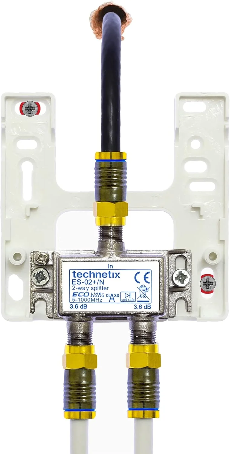 اسپلیتر 2/3 راهه پهن باند Technetix Passive به همراه کاور و اتصالات F برای اتصال کابل ها به تی وی، مودم و روتر اینترنت 1218MHZ اسپلیتر 2/3 راهه پهن باند Technetix Passive به همراه کاور و اتصالات F برای اتصال کابل ها به تی وی، مودم و روتر اینترنت 1218MHZ
