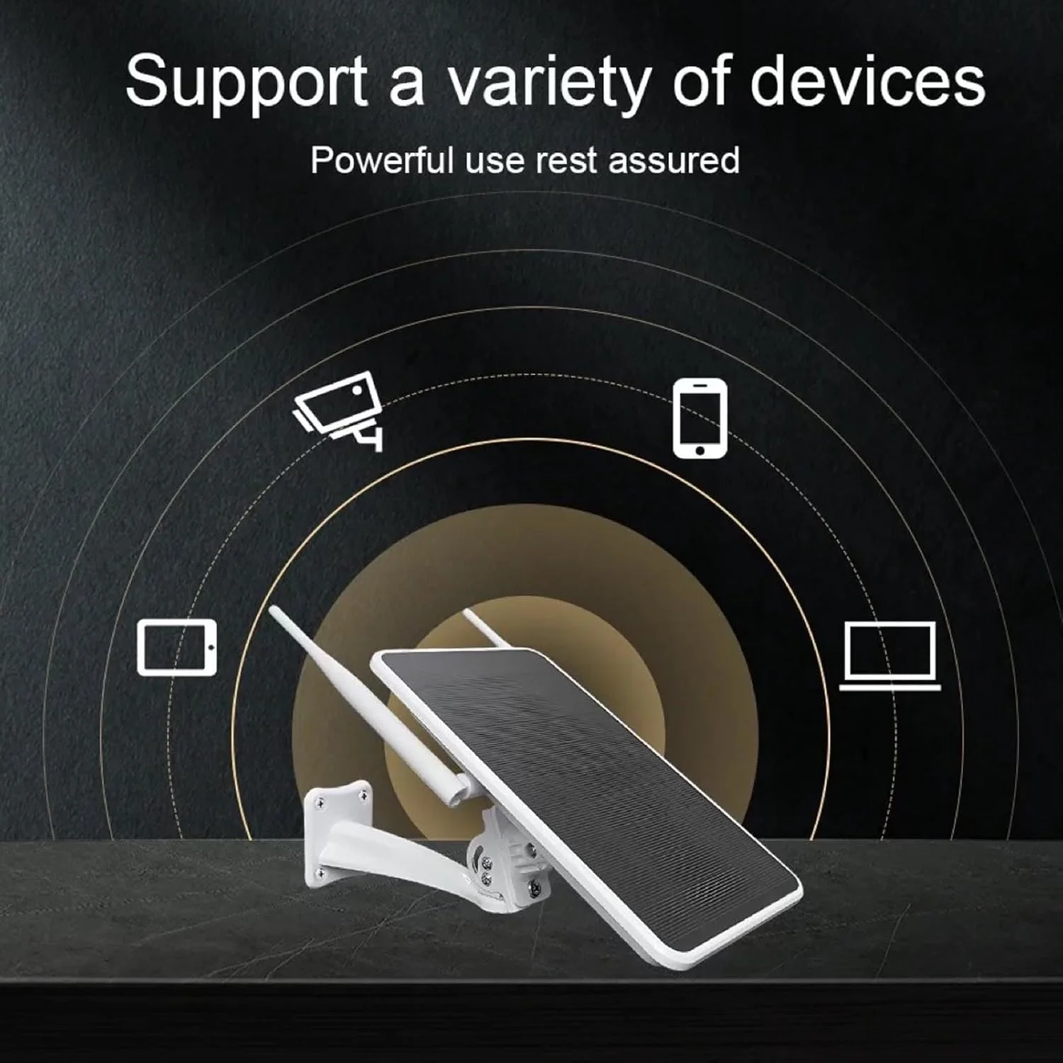 Asixxsix Solar Powered 4G LTE Outdoor Modem Router, IP66 Waterproof Outdoor with SIM Card Slot Support 8 Devices 72Mbps 12000MAh Li Battery for IPC Yacht Yard Farm Ranch Square (US Version)