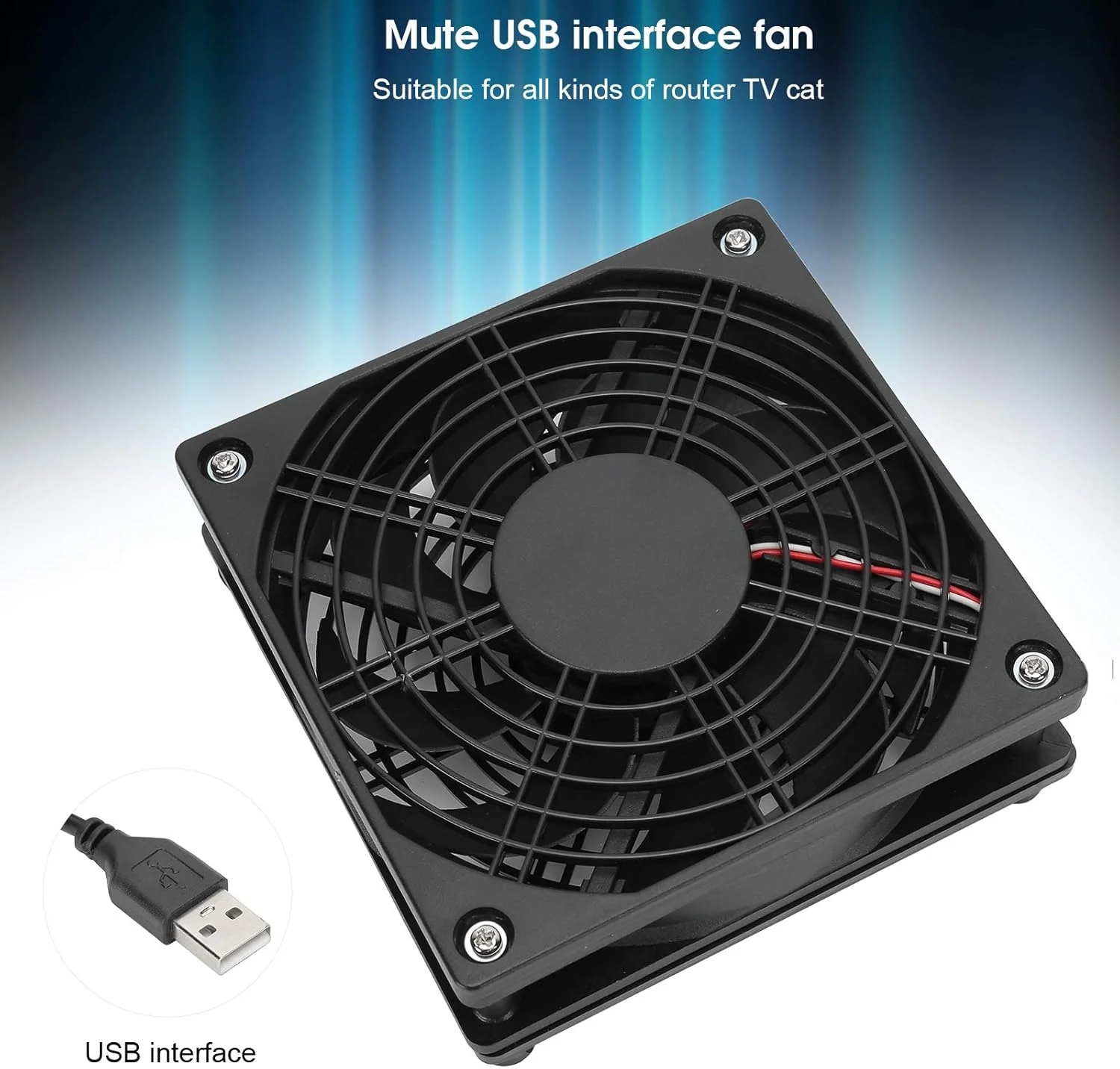 بسته 2 عددی فن خنک کننده USB برای تجهیزات الکترونیکی، فن خنک کننده کم صدا، فن بی صدای USB، رادیاتور جایگزین برای روترها، مودم تلویزیون، فن خنک کننده لپ تاپ 120x120x25 میلی متر. بسته 2 عددی فن خنک کننده USB برای تجهیزات الکترونیکی، فن خنک کننده کم صدا، فن بی صدای USB، رادیاتور جایگزین برای روترها، مودم تلویزیون، فن خنک کننده لپ تاپ 120x120x25 میلی متر.