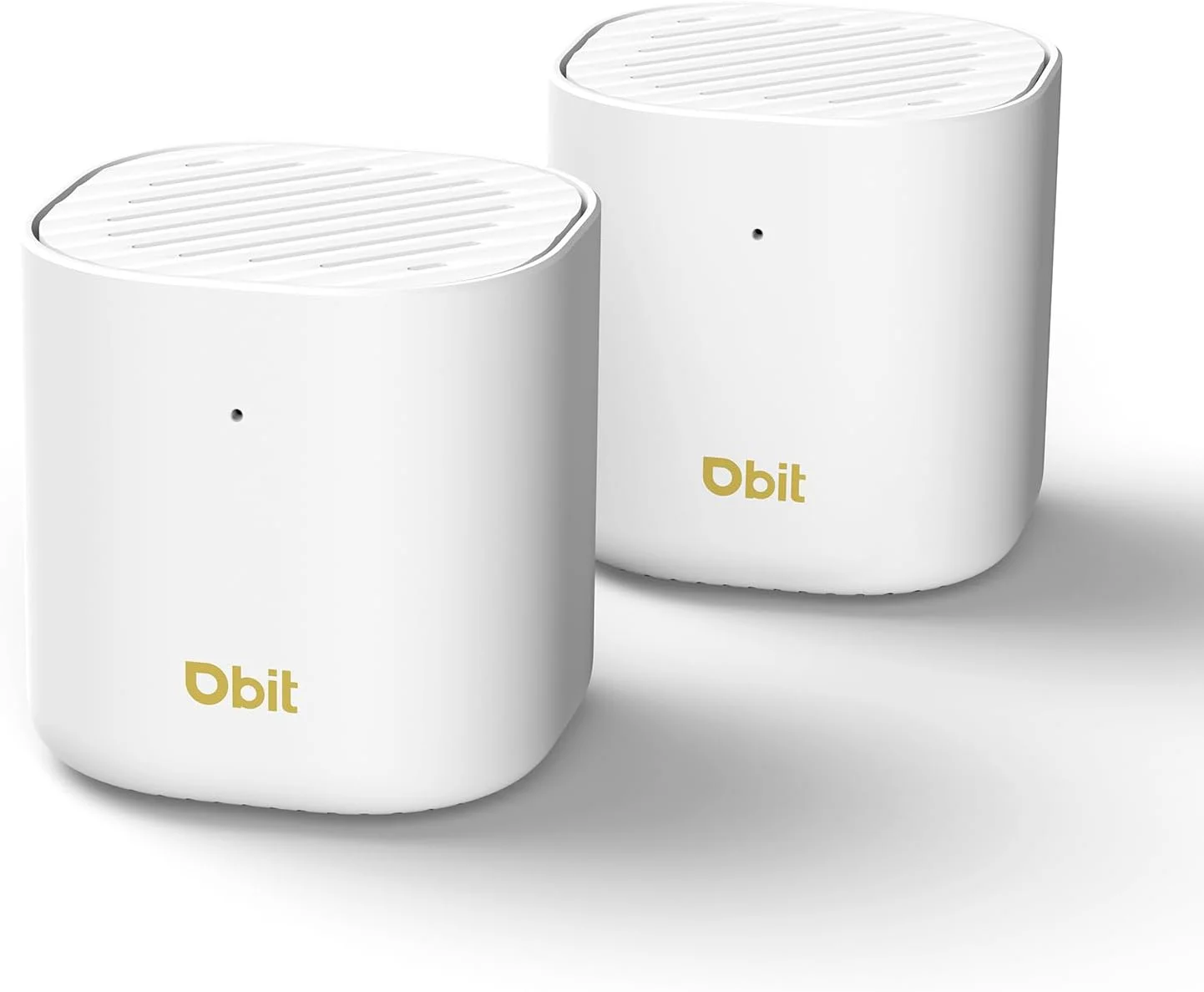 سیستم وای فای مش DBIT AX3000 WiFi 6 | پوشش 4,500 فوت مربع و 150 دستگاه | دو بانده، رومینگ یکپارچه، کنترل والدین | جایگزین روتر و توسعه دهنده بی سیم | 2 پورت گیگابیتی در هر واحد (2 بسته)