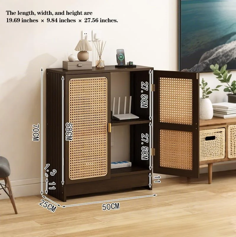 کابینت ذخیره سازی روتر بی سیم GODNOEI، 70x50x25 سانتی متر، سازمان دهنده بزرگ 2 طبقه با قفسه قابل تنظیم، پایه روتر مودم WiFi چوبی محکم برای دفتر/اتاق نشیمن، مونتاژ آسان کابینت ذخیره سازی روتر بی سیم GODNOEI، 70x50x25 سانتی متر، سازمان دهنده بزرگ 2 طبقه با قفسه قابل تنظیم، پایه روتر مودم WiFi چوبی محکم برای دفتر/اتاق نشیمن، مونتاژ آسان