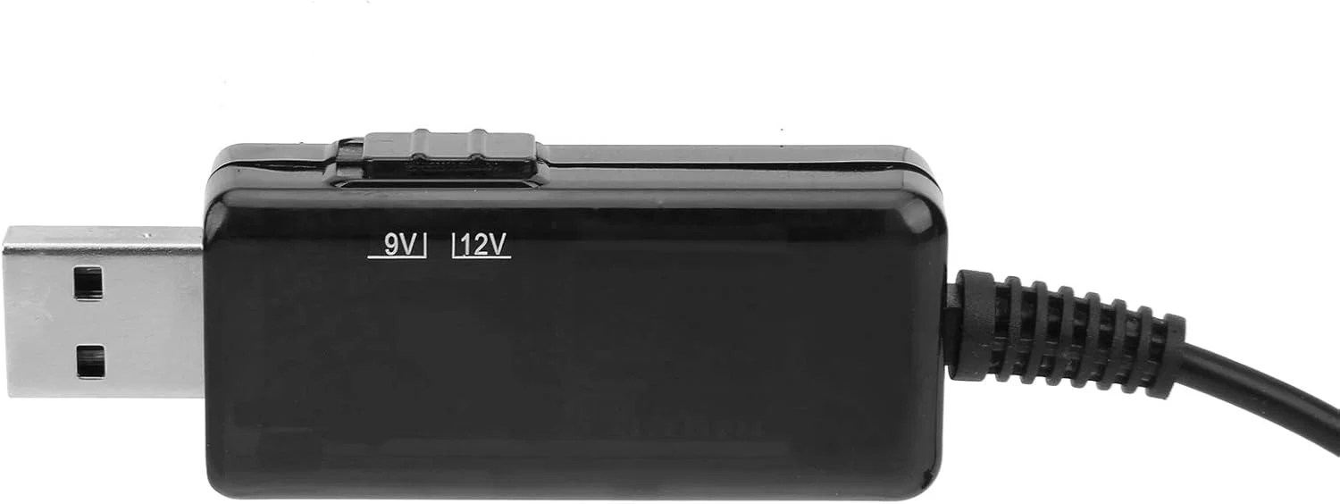 کابل روتر پاوربانک چند منظوره 5 ولت به 9 ولت 12 ولت با نمایشگر دیجیتال برای لوازم خانگی، خودرو، مودم های نوری و روترهای بی سیم