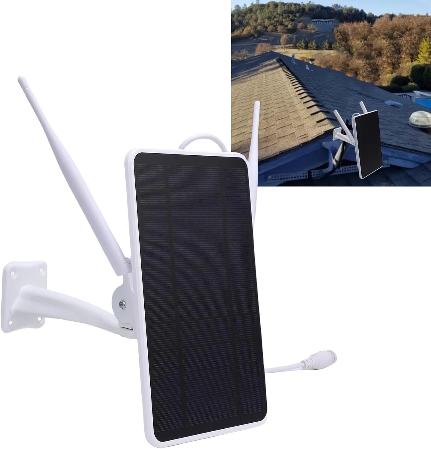 مودم روتر 4G LTE با انرژی خورشیدی، ضد آب IP66، توسعه دهنده وای فای خورشیدی 6 واتی با اسلات سیم کارت و استقامت طولانی، تکرار کننده روتر وای فای 50 متری برای فضای باز با باتری 12000MAh (نسخه ایالات متحده)