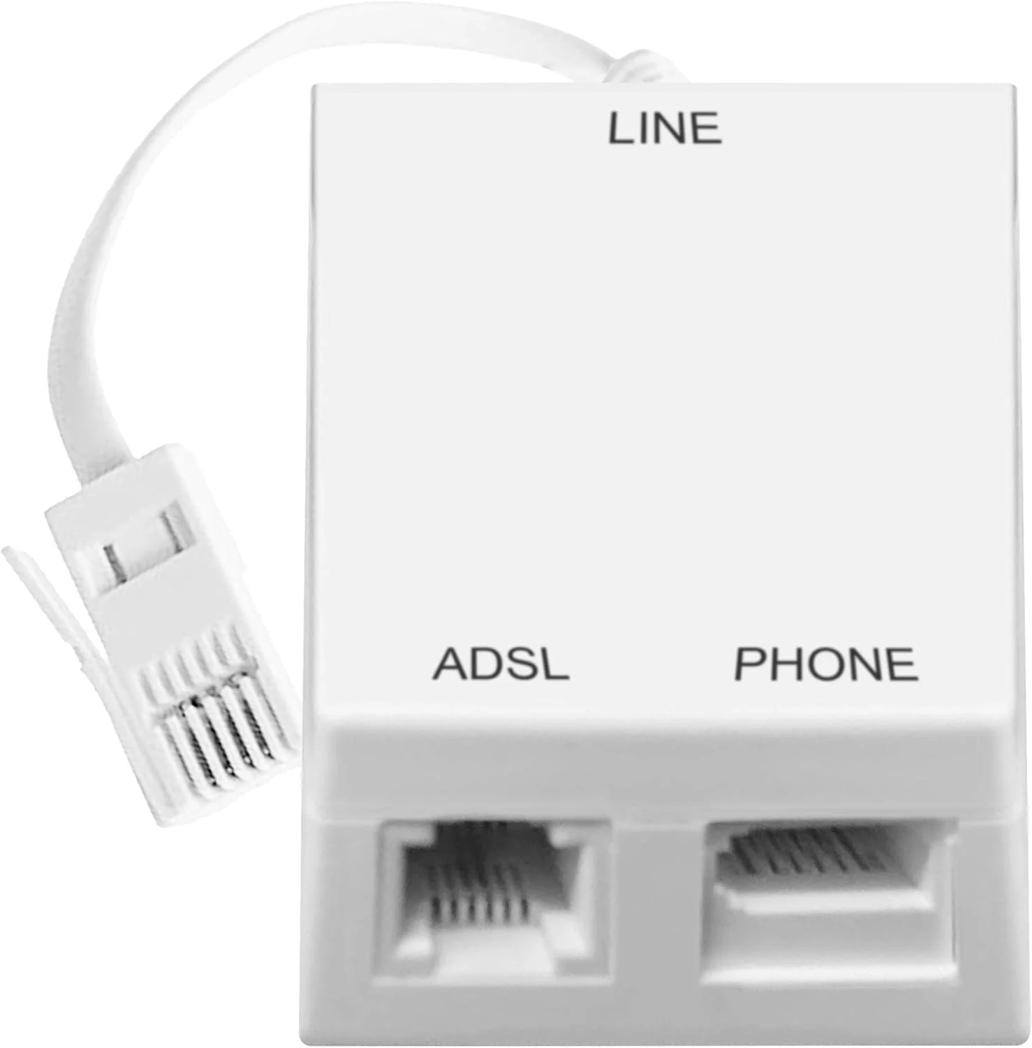 آداپتور میکروفیلتر و اسپلیتر ADSL Dynamode برای پهنای باند، مودم، روتر، DECT، PABX، سیستم های تلفن، خانه و محل کار، نصب آسان آداپتور میکروفیلتر و اسپلیتر ADSL Dynamode برای پهنای باند، مودم، روتر، DECT، PABX، سیستم های تلفن، خانه و محل کار، نصب آسان