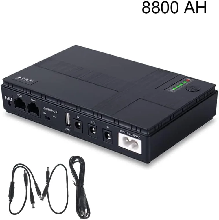 منبع تغذیه بدون وقفه DC 5V، 9V، 12V مینی UPS با ظرفیت بالا برای تجهیزات مداربسته و مودم منبع تغذیه بدون وقفه DC 5V، 9V، 12V مینی UPS با ظرفیت بالا برای تجهیزات مداربسته و مودم