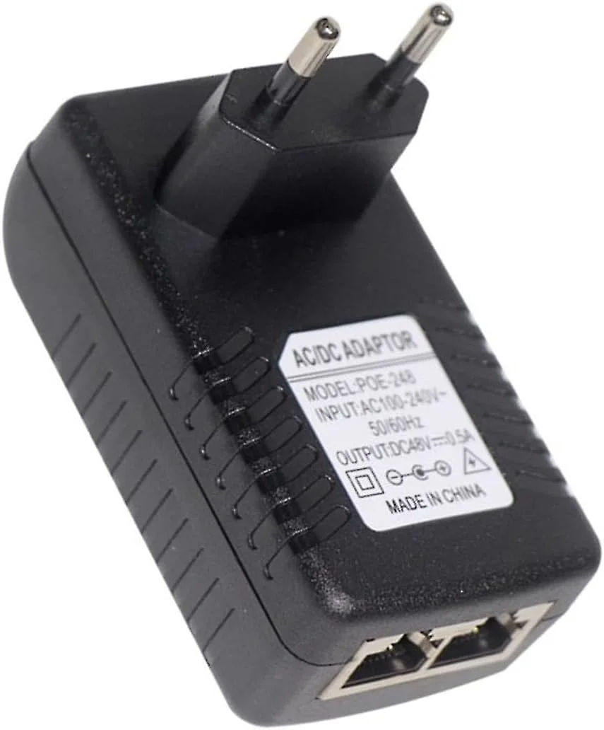 آداپتور PoE برای دوربین مداربسته، تجهیزات منبع تغذیه فعال برای دستگاه های PoE و غیر PoE، کابل اترنت، دستگاه های شبکه IEEE802.3af، نقاط دسترسی، روترها، مودم ها، سوئیچ ها، کامپیوترهای تعبیه شده، دوشاخه EU