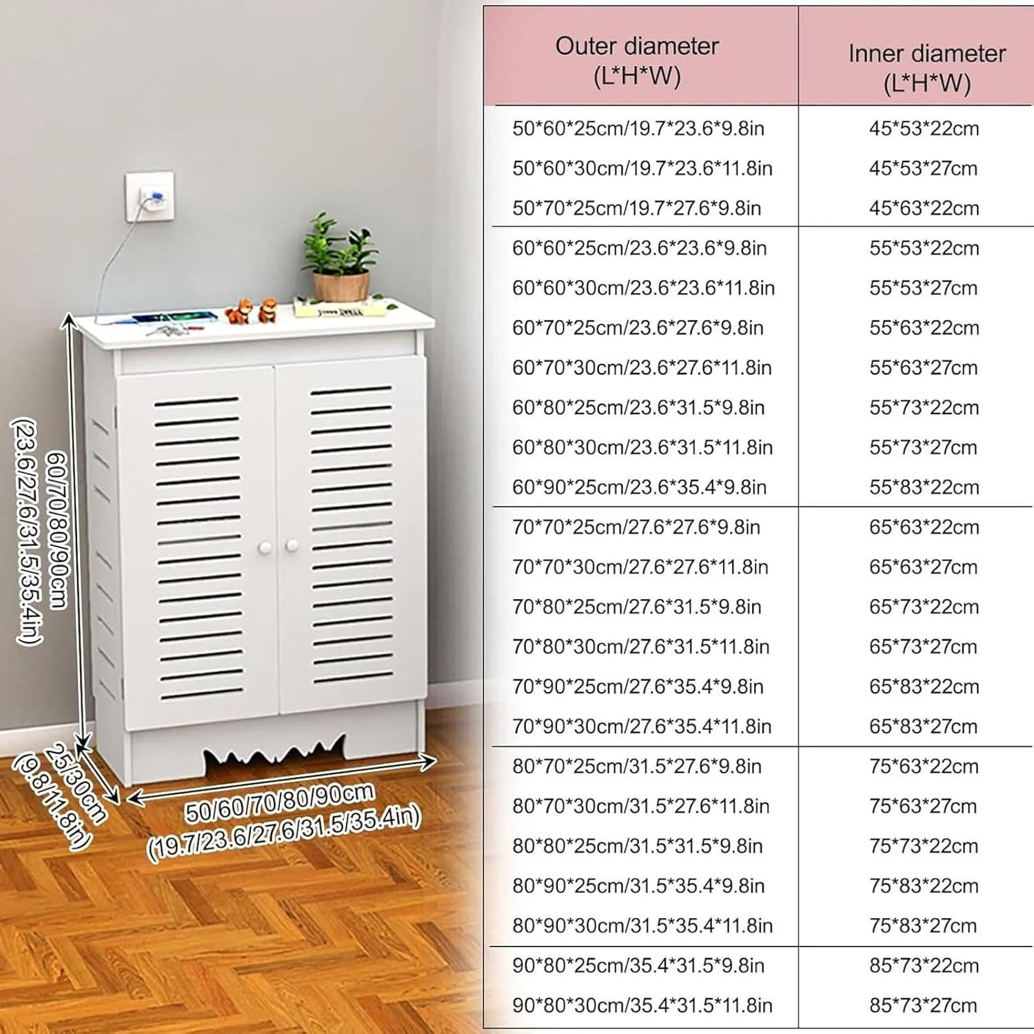 کابینت ذخیره سازی روتر وای فای، جعبه ذخیره سازی روتر ایستاده، سازمان دهنده مخفی کننده سیم و کابل، قفسه مودم روتر (90 * 80 * 30 سانتی متر) کابینت ذخیره سازی روتر وای فای، جعبه ذخیره سازی روتر ایستاده، سازمان دهنده مخفی کننده سیم و کابل، قفسه مودم روتر (90 * 80 * 30 سانتی متر)