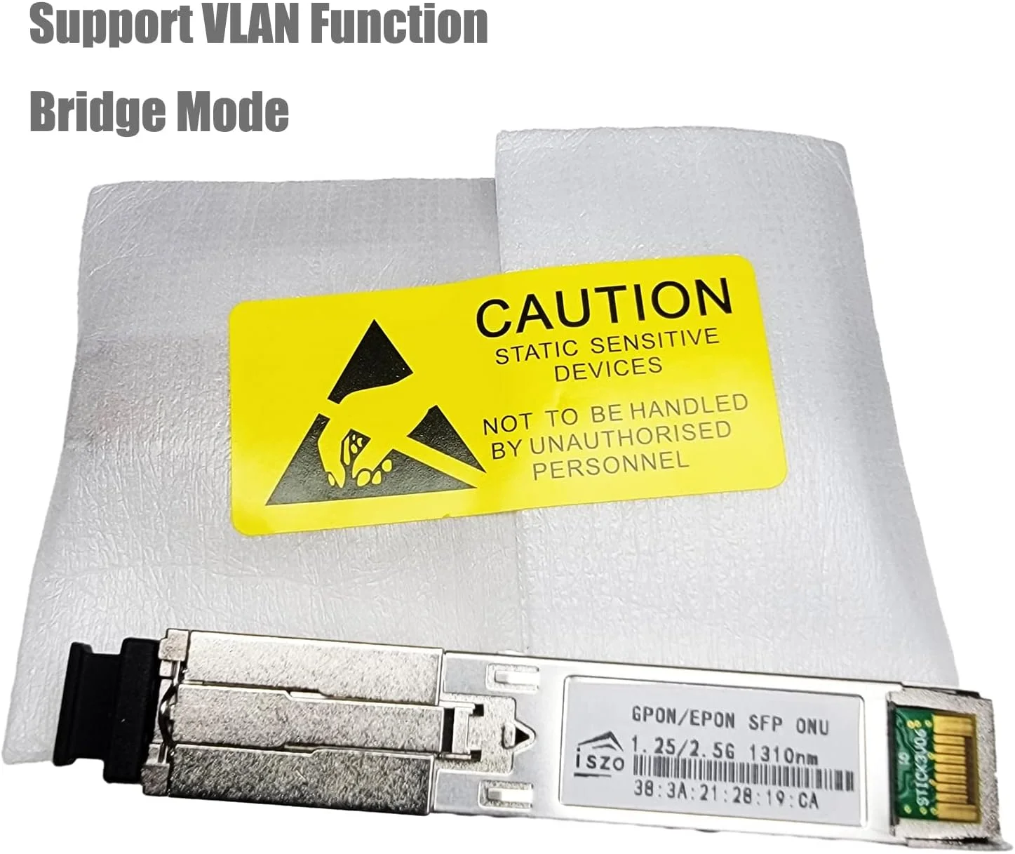 آداپتور فیبر نوری 1.25G/2.5G XPON/GPON/EPON ONU، SFP Stick ONU، پشتیبانی از تغییر MAC SN LOID، پورت SFP، برای سوئیچ شبکه/روتر/مبدل رسانه آداپتور فیبر نوری 1.25G/2.5G XPON/GPON/EPON ONU، SFP Stick ONU، پشتیبانی از تغییر MAC SN LOID، پورت SFP، برای سوئیچ شبکه/روتر/مبدل رسانه