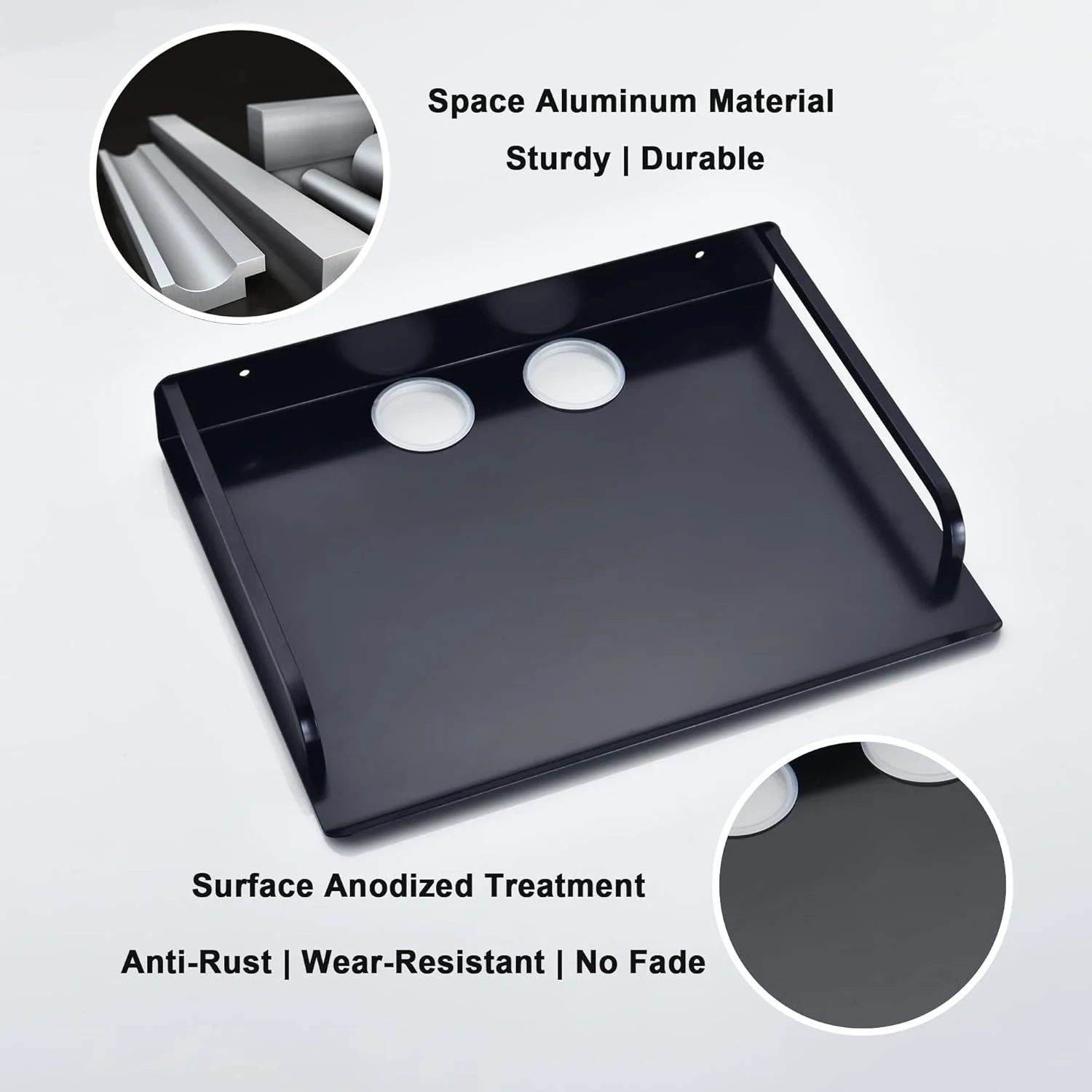 ست 2 عددی شلف دیواری پروژکتور HNVNER، قفسه فلزی روتر، براکت جهانی تجهیزات AV، شلف شناور مشکی برای جعبه های رسانه ای/کنسول بازی/پخش کننده های DVD/مودم (2 عدد) ست 2 عددی شلف دیواری پروژکتور HNVNER، قفسه فلزی روتر، براکت جهانی تجهیزات AV، شلف شناور مشکی برای جعبه های رسانه ای/کنسول بازی/پخش کننده های DVD/مودم (2 عدد)