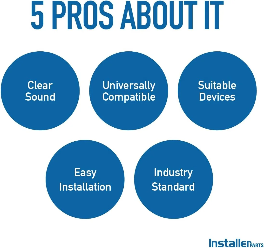 فیلتر تلفن مودم DSL اینستالرپارتز - برای حذف تداخل و مسدود کننده نویز استاتیک | برای تلفن های بی سیم تلفن ثابت دستگاه فکس منشی تلفنی | بسته 5 عددی سفید فیلتر تلفن مودم DSL اینستالرپارتز - برای حذف تداخل و مسدود کننده نویز استاتیک | برای تلفن های بی سیم تلفن ثابت دستگاه فکس منشی تلفنی | بسته 5 عددی سفید