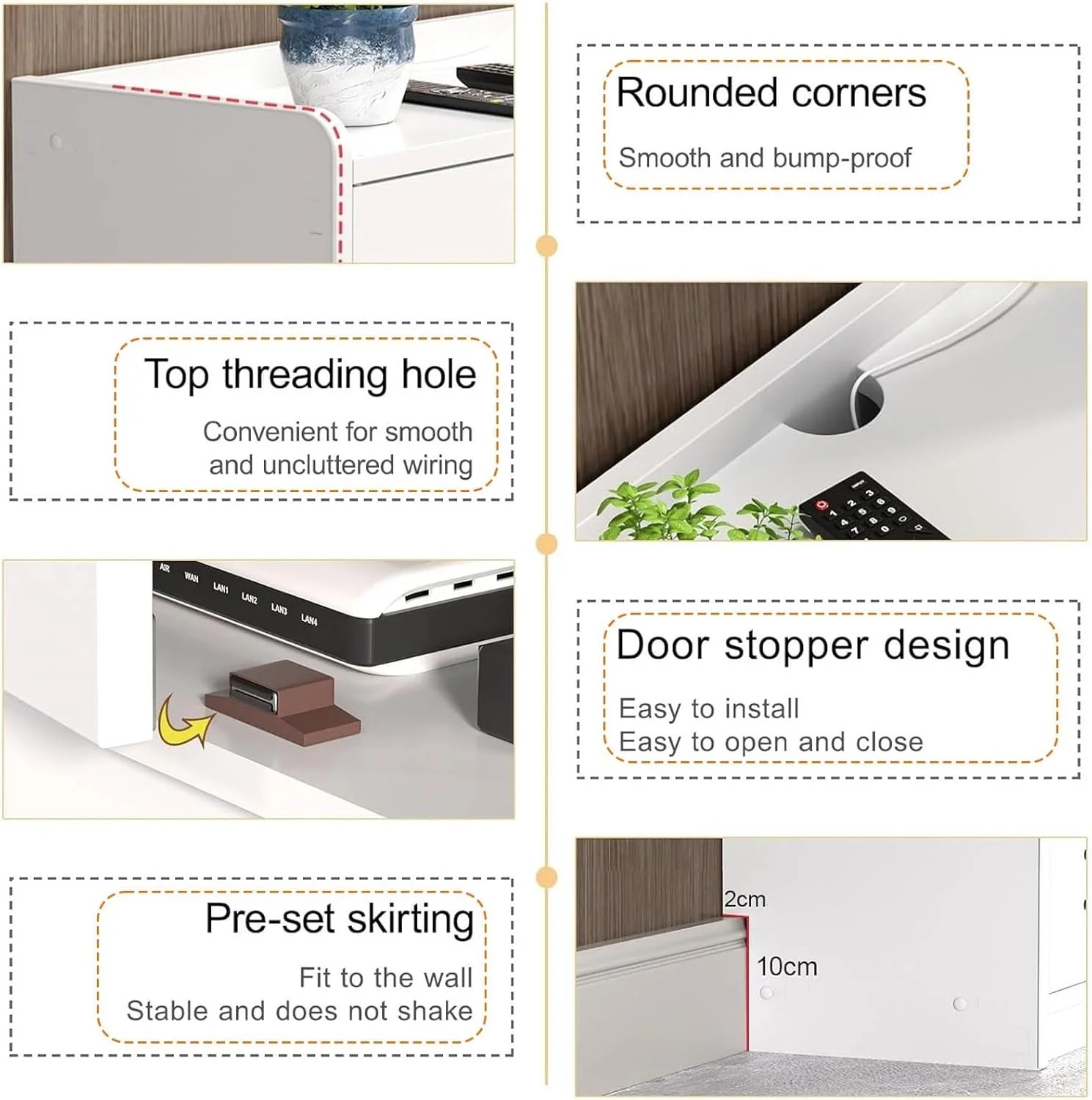 کابینت جعبه ذخیره سازی روتر وای فای، کابینت روتر با طراحی قفل درب، جعبه ذخیره سازی تزئینی روتر ایستاده، پوشش مودم روتر (قهوه ای، 80 سانتی متر) کابینت جعبه ذخیره سازی روتر وای فای، کابینت روتر با طراحی قفل درب، جعبه ذخیره سازی تزئینی روتر ایستاده، پوشش مودم روتر (قهوه ای، 80 سانتی متر)