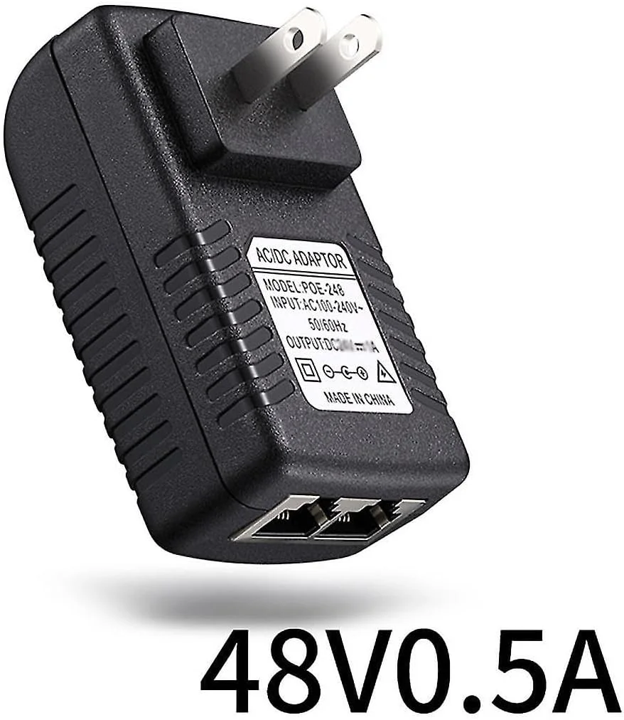 آداپتور PoE برای دوربین مداربسته، تجهیزات منبع تغذیه فعال برای دستگاه های PoE و غیر PoE، کابل اترنت، دستگاه های شبکه IEEE802.3af، نقاط دسترسی، روترها، مودم ها، سوئیچ ها، کامپیوترهای تعبیه شده، دوشاخه EU