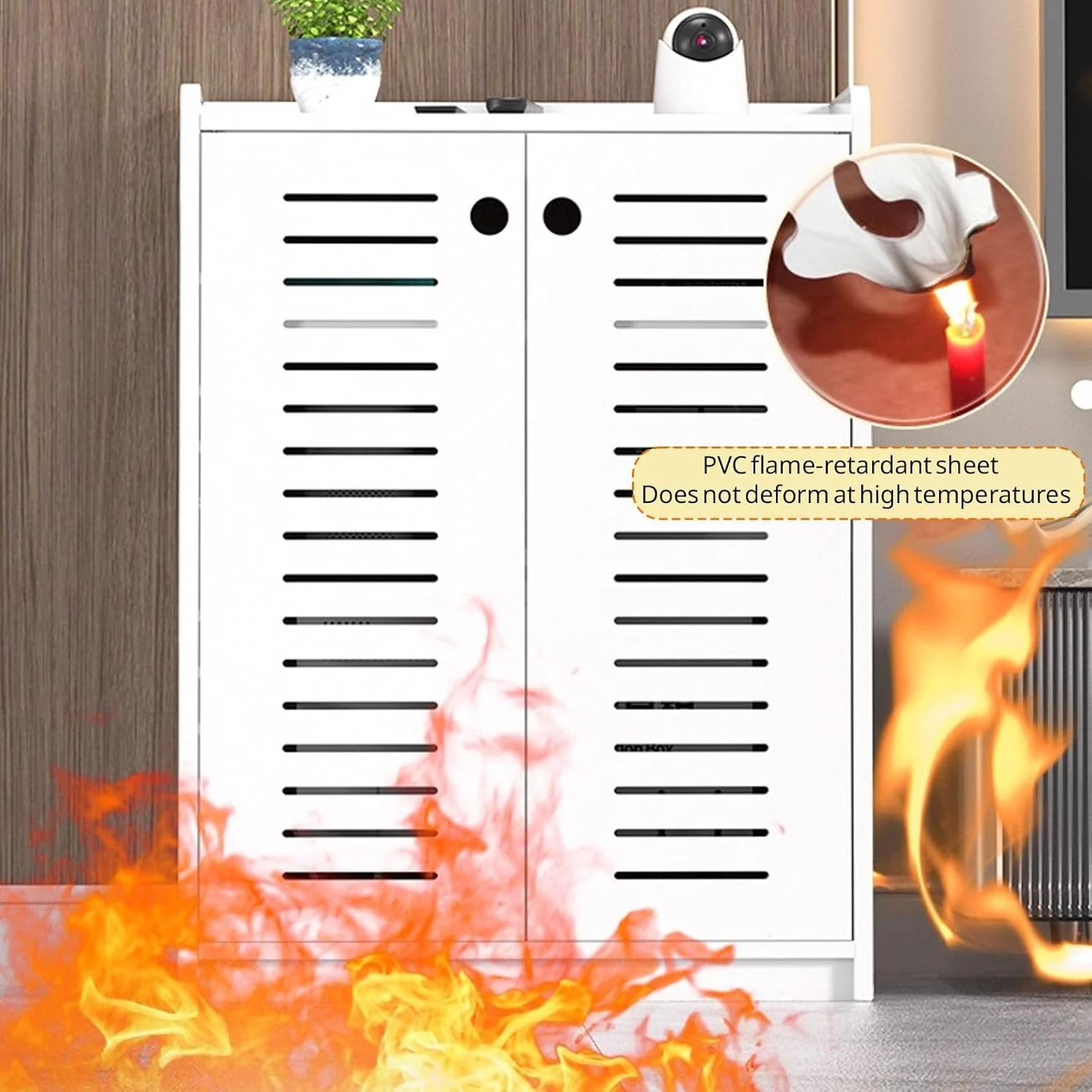 کابینت جعبه ذخیره سازی روتر وای فای، کابینت روتر با طراحی قفل درب، جعبه ذخیره سازی تزئینی روتر ایستاده، پوشش مودم روتر (قهوه ای، 80 سانتی متر) کابینت جعبه ذخیره سازی روتر وای فای، کابینت روتر با طراحی قفل درب، جعبه ذخیره سازی تزئینی روتر ایستاده، پوشش مودم روتر (قهوه ای، 80 سانتی متر)