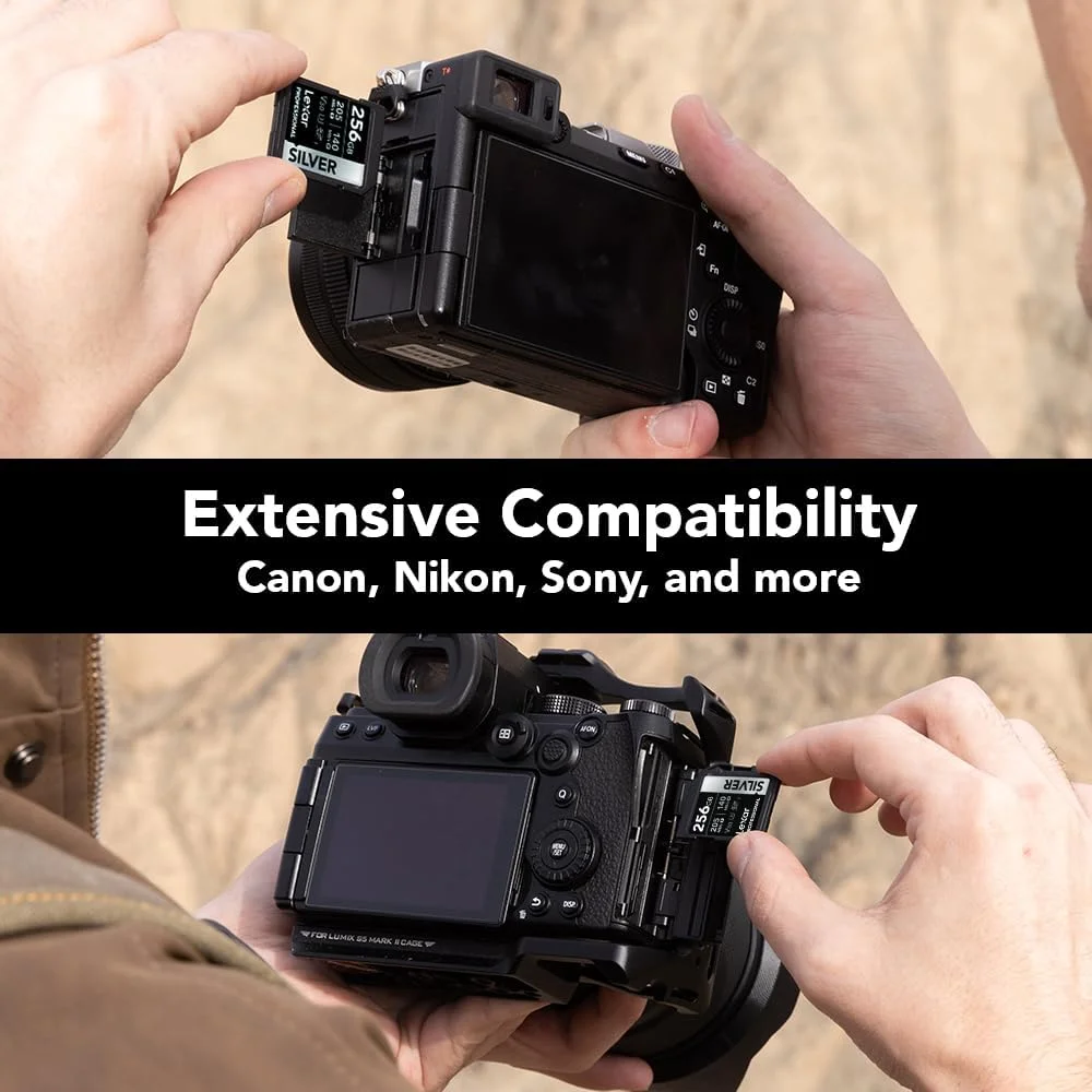 کارت حافظه 256 گیگابایتی Lexar Professional Silver SDXC، UHS-I، C10، U3، V30، فیلمبرداری 4K، سرعت خواندن/نوشتن تا 205/140 مگابایت بر ثانیه، برای عکاسان، فیلمبرداران و علاقه مندان حرفه ای (LSDSILV256G-BNNNU) کارت حافظه 256 گیگابایتی Lexar Professional Silver SDXC، UHS-I، C10، U3، V30، فیلمبرداری 4K، سرعت خواندن/نوشتن تا 205/140 مگابایت بر ثانیه، برای عکاسان، فیلمبرداران و علاقه مندان حرفه ای (LSDSILV256G-BNNNU)