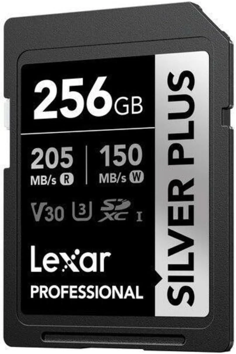کارت حافظه لکسار Professional 256GB SILVER PLUS UHS-I C10 U3 V30 SDXC با سرعت خواندن 205MB/s و نوشتن 150MB/s کارت حافظه لکسار Professional 256GB SILVER PLUS UHS-I C10 U3 V30 SDXC با سرعت خواندن 205MB/s و نوشتن 150MB/s
