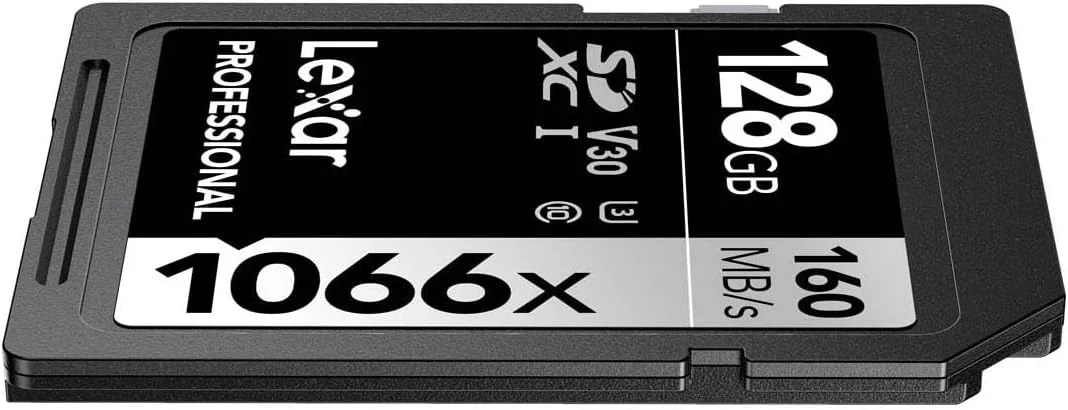 کارت حافظه لکسار Sdxc با ظرفیت 128 گیگابایت Professional 1066X Uhs-I V30 U3