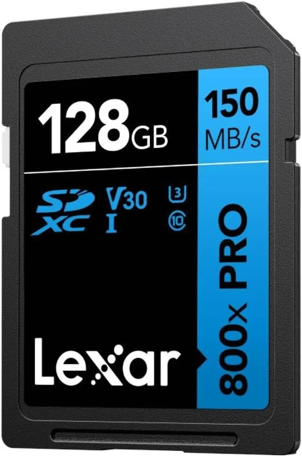 کارت حافظه 128 گیگابایتی Lexar High-Performance 800x PRO UHS-I C10 V30 U3 SDXC با سرعت خواندن تا 150 مگابایت بر ثانیه و سرعت نوشتن 45 مگابایت بر ثانیه کارت حافظه 128 گیگابایتی Lexar High-Performance 800x PRO UHS-I C10 V30 U3 SDXC با سرعت خواندن تا 150 مگابایت بر ثانیه و سرعت نوشتن 45 مگابایت بر ثانیه