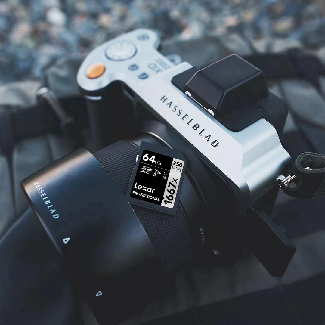 کارت حافظه لکسار Professional 1667x SD با ظرفیت 64 گیگابایت (دو عددی)، کارت حافظه SDXC UHS-II، سرعت خواندن تا 250 مگابایت بر ثانیه، سرعت نوشتن 120 مگابایت بر ثانیه، کلاس 10، U3، V60، برای عکاسان، فیلمبرداران و علاقه مندان حرفه ای (LSD1667064G-B2NAA) کارت حافظه لکسار Professional 1667x SD با ظرفیت 64 گیگابایت (دو عددی)، کارت حافظه SDXC UHS-II، سرعت خواندن تا 250 مگابایت بر ثانیه، سرعت نوشتن 120 مگابایت بر ثانیه، کلاس 10، U3، V60، برای عکاسان، فیلمبرداران و علاقه مندان حرفه ای (LSD1667064G-B2NAA)