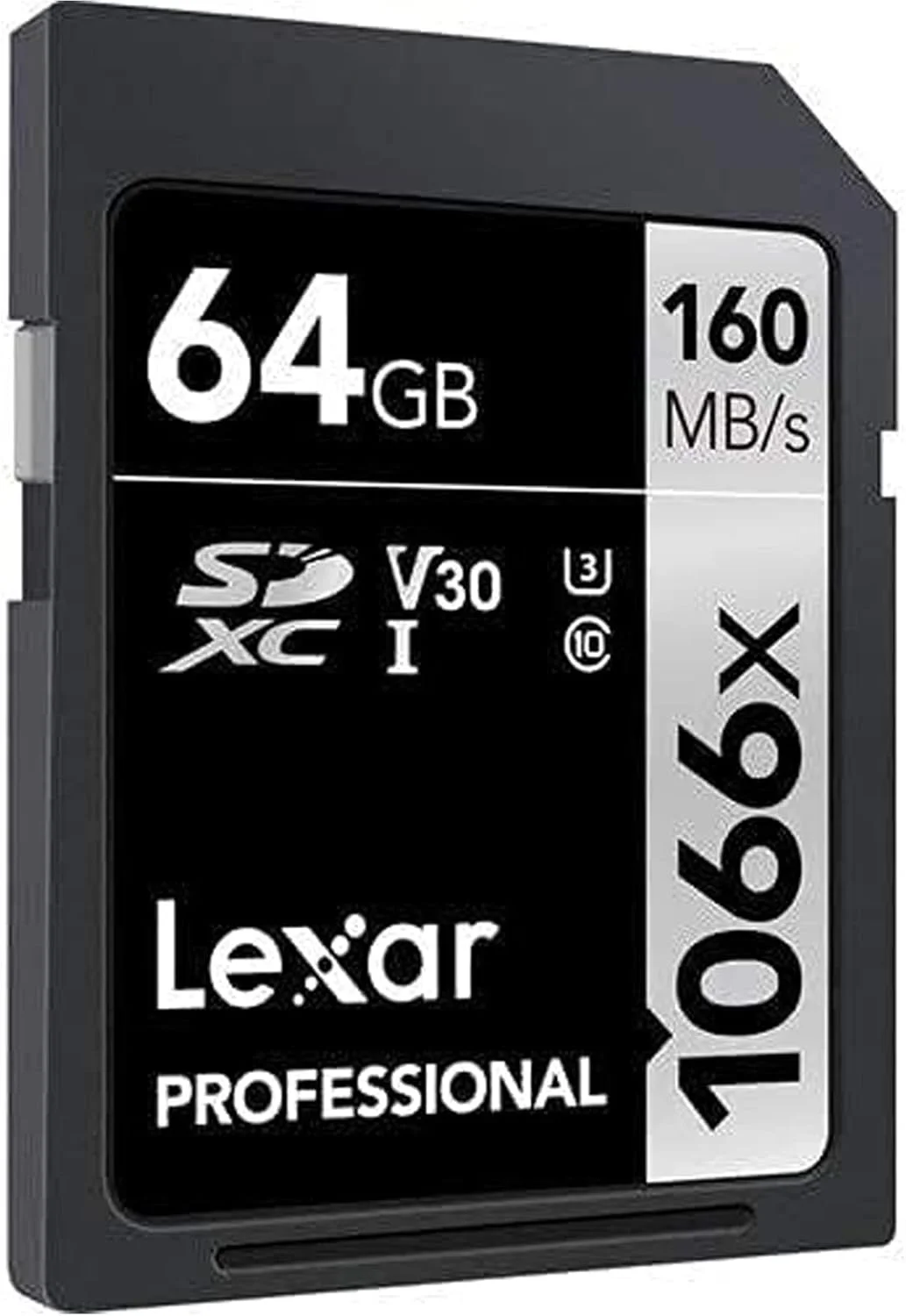 کارت حافظه لکسار SDXC 64 گیگابایت Professional 1066X UHS-I V30 U3