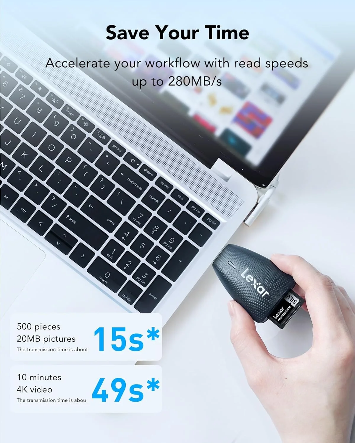 کارت حافظه لکسار سیلور پرو SD با ظرفیت 1 ترابایت، کارت حافظه SD UHS-II، V60، U3، C10، سرعت خواندن تا 280 مگابایت بر ثانیه، سرعت نوشتن 160 مگابایت بر ثانیه، کارت SDXC برای دوربین DSLR/دوربین عکاسی/عکاس/فیلمبردار/علاقه مند (LSDSIPR001T-BNNNG) کارت حافظه لکسار سیلور پرو SD با ظرفیت 1 ترابایت، کارت حافظه SD UHS-II، V60، U3، C10، سرعت خواندن تا 280 مگابایت بر ثانیه، سرعت نوشتن 160 مگابایت بر ثانیه، کارت SDXC برای دوربین DSLR/دوربین عکاسی/عکاس/فیلمبردار/علاقه مند (LSDSIPR001T-BNNNG)