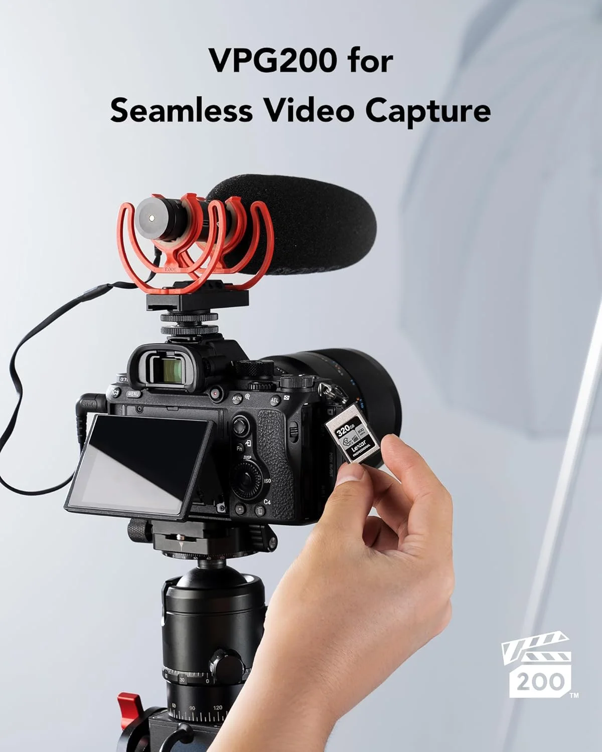 کارت حافظه CFexpress Type A لکسار Professional سری SILVER با ظرفیت 320 گیگابایت، سرعت خواندن تا 800 مگابایت بر ثانیه، VPG200، کارت CF مناسب فیلمبرداری 8K، سازگار با دوربین های سونی آلفا و سونی FX (LCAEXSL320G-RNENG)