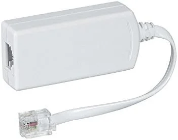 آداپتور فیلتر خط تلفن RocketBus DSL برای مودم/روتر ADSL DSL، دستگاه فکس، At&t Westell Actiontec TP-Link Netgear ASUS VDSL/VDSL حذف نویز و رفع مشکل