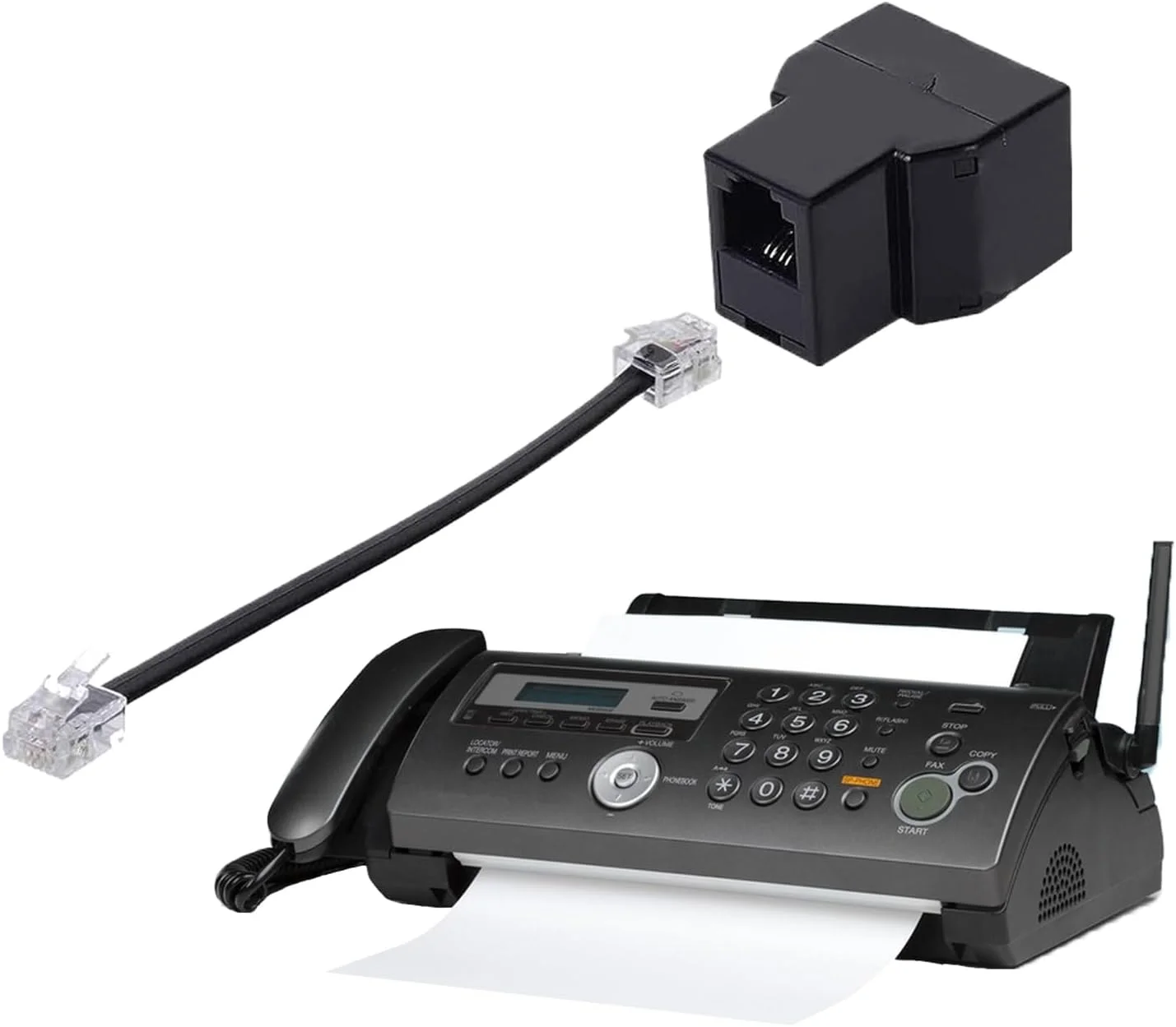 تبدیل کننده دو پورت تلفن، آداپتور کابل تلفن برای تلفن، فکس، مودم، تجهیزات DSL