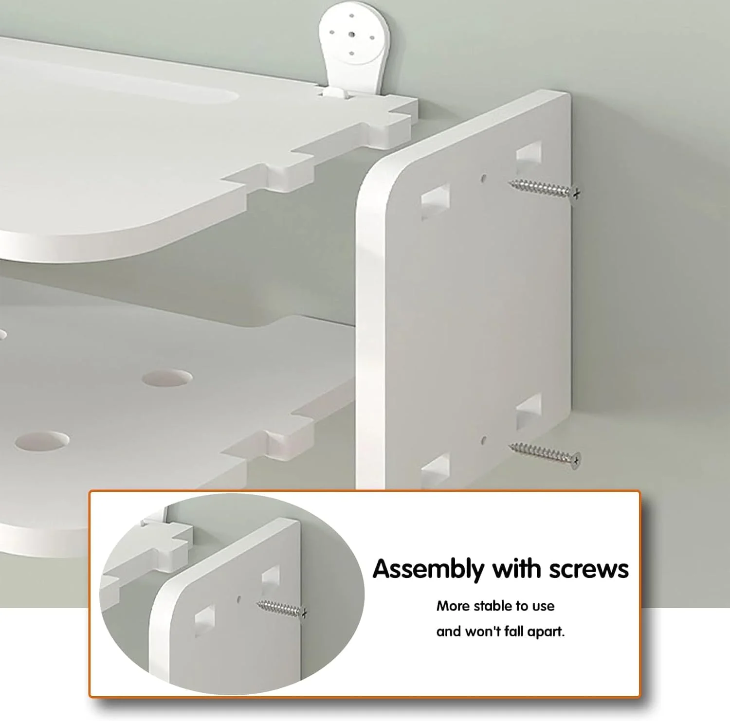 شلف دیواری شناور برای تجهیزات مودم، شلف دیواری کوچک مناسب برای استفاده در اتاق نشیمن، اتاق خواب، دفاتر و اتاق مطالعه شلف دیواری شناور برای تجهیزات مودم، شلف دیواری کوچک مناسب برای استفاده در اتاق نشیمن، اتاق خواب، دفاتر و اتاق مطالعه