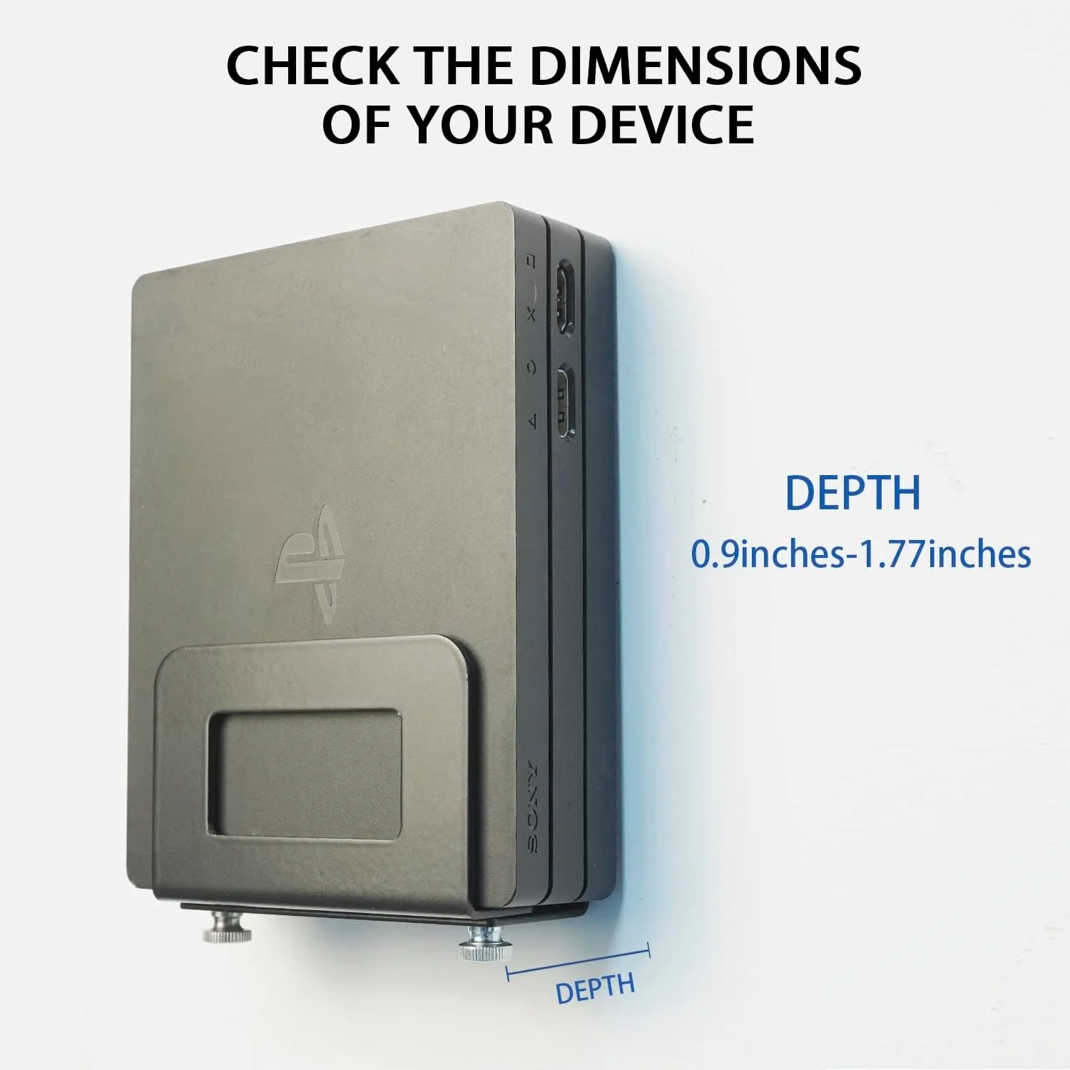 نگهدارنده دیواری جعبه کابل و روتر TERRIFI - قابل تنظیم برای دستگاه های باریک و پهن، سازگار با Apple TV، Roku، مودم و غیره