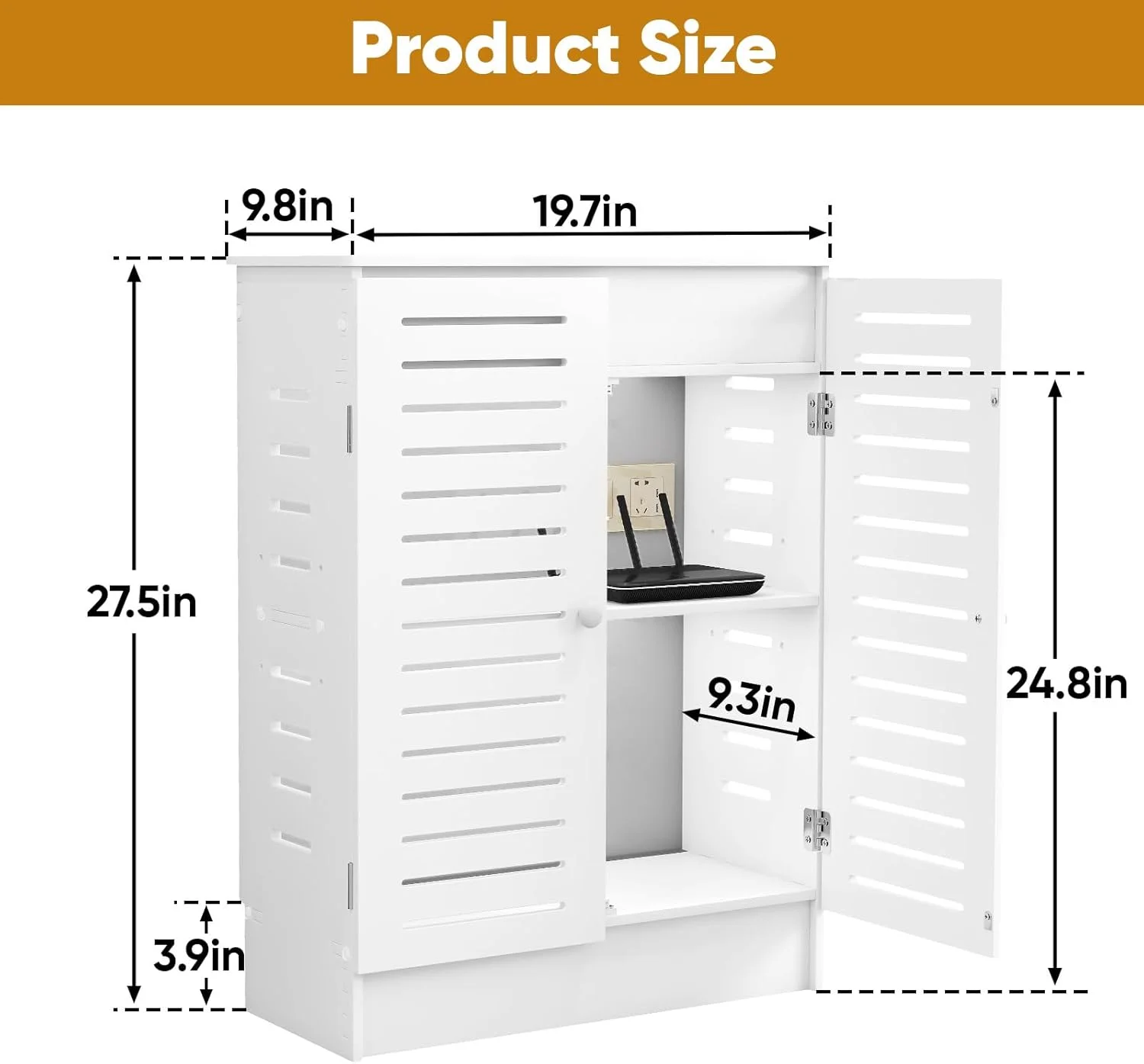 کابینت ذخیره سازی روتر وای فای، جعبه ذخیره سازی روتر چند منظوره، جعبه ذخیره سازی روتر ایستاده، سازمان دهنده مدیریت کابل، قابل نصب روی دیوار برای اتاق نشیمن، دفتر، اتاق خواب کابینت ذخیره سازی روتر وای فای، جعبه ذخیره سازی روتر چند منظوره، جعبه ذخیره سازی روتر ایستاده، سازمان دهنده مدیریت کابل، قابل نصب روی دیوار برای اتاق نشیمن، دفتر، اتاق خواب
