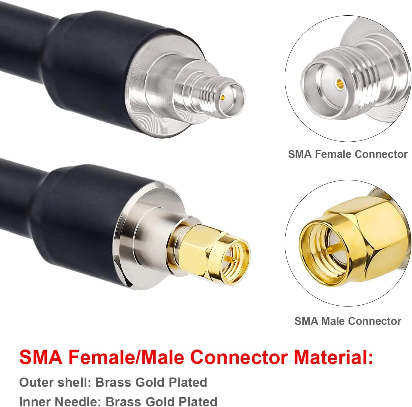 کابل افزایش طول SMA نر به SMA ماده XRDS -RF KMR400، طول 23 متر، کابل کواکسیال KMR400 با تلفات کم برای مودم/روترهای 3G 4G LTE، 5G، رادیو آماتور، ADS-B، تجهیزات SDR و GPS (مناسب برای تلویزیون نیست) کابل افزایش طول SMA نر به SMA ماده XRDS -RF KMR400، طول 23 متر، کابل کواکسیال KMR400 با تلفات کم برای مودم/روترهای 3G 4G LTE، 5G، رادیو آماتور، ADS-B، تجهیزات SDR و GPS (مناسب برای تلویزیون نیست)