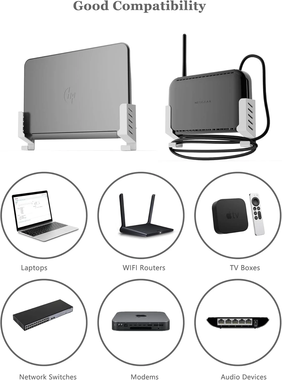 نگهدارنده دیواری لپ تاپ ZZHDESBY، قفسه ذخیره سازی روتر سازگار با لپ تاپ ها، روترهای WiFi، مک بوک ها، جعبه های تلویزیون، سوئیچ های شبکه، مودم ها، دستگاه های صوتی و موارد دیگر (سفید) نگهدارنده دیواری لپ تاپ ZZHDESBY، قفسه ذخیره سازی روتر سازگار با لپ تاپ ها، روترهای WiFi، مک بوک ها، جعبه های تلویزیون، سوئیچ های شبکه، مودم ها، دستگاه های صوتی و موارد دیگر (سفید)
