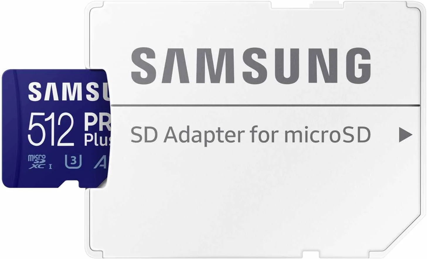 کارت حافظه MicroSD سامسونگ PRO Plus به همراه آداپتور، 512 گیگابایت MicroSDXC، تا 180 مگابایت بر ثانیه، Full HD و 4K UHD، UHS-I، C10، U3، V30، A2 برای تلفن های اندرویدی، تبلت ها، GoPRO، DJI Drone، MB-MD512SA/AM، 2023