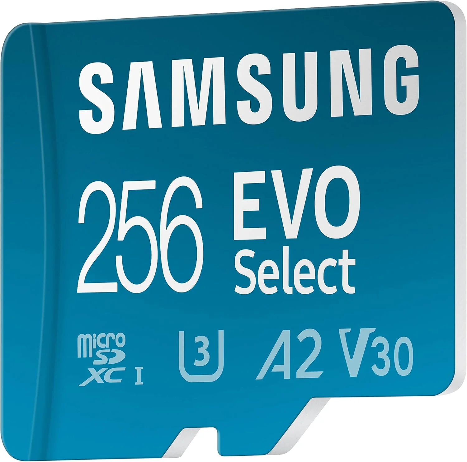 کارت حافظه میکرو اس دی SAMSUNG EVO Select + آداپتور، 256 گیگابایت microSDXC 130MB/s Full HD & 4K UHD, UHS-I, U3, A2, V30، فضای ذخیره سازی توسعه یافته برای تلفن های هوشمند اندروید، تبلت ها، نینتندو سوییچ (MB-ME256KA/AM)