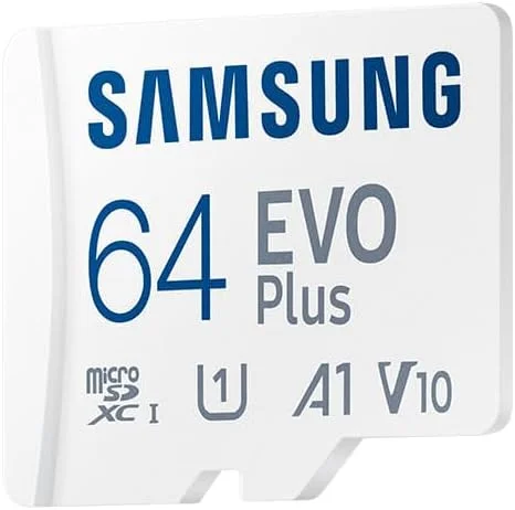 کارت حافظه MicroSD سامسونگ EVO Plus با ظرفیت 64 گیگابایت (2024) + آداپتور SD کارت حافظه MicroSD سامسونگ EVO Plus با ظرفیت 64 گیگابایت (2024) + آداپتور SD