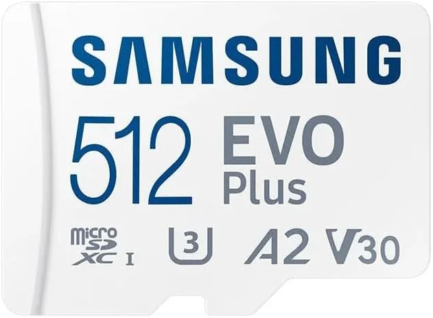 کارت حافظه MicroSD سامسونگ EVO Plus با ظرفیت 512 گیگابایت (2024) + آداپتور SD