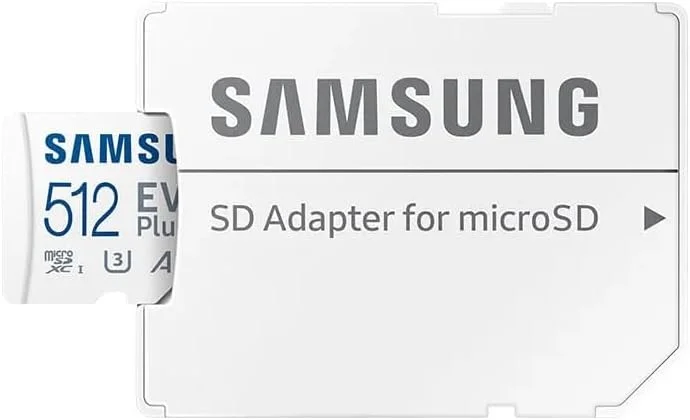 کارت حافظه MicroSD سامسونگ EVO Plus با ظرفیت 512 گیگابایت (2024) + آداپتور SD