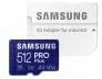 کارت حافظه میکرو اس دی ایکس سی سامسونگ پرو 512 گیگابایت همراه با رم ریدر