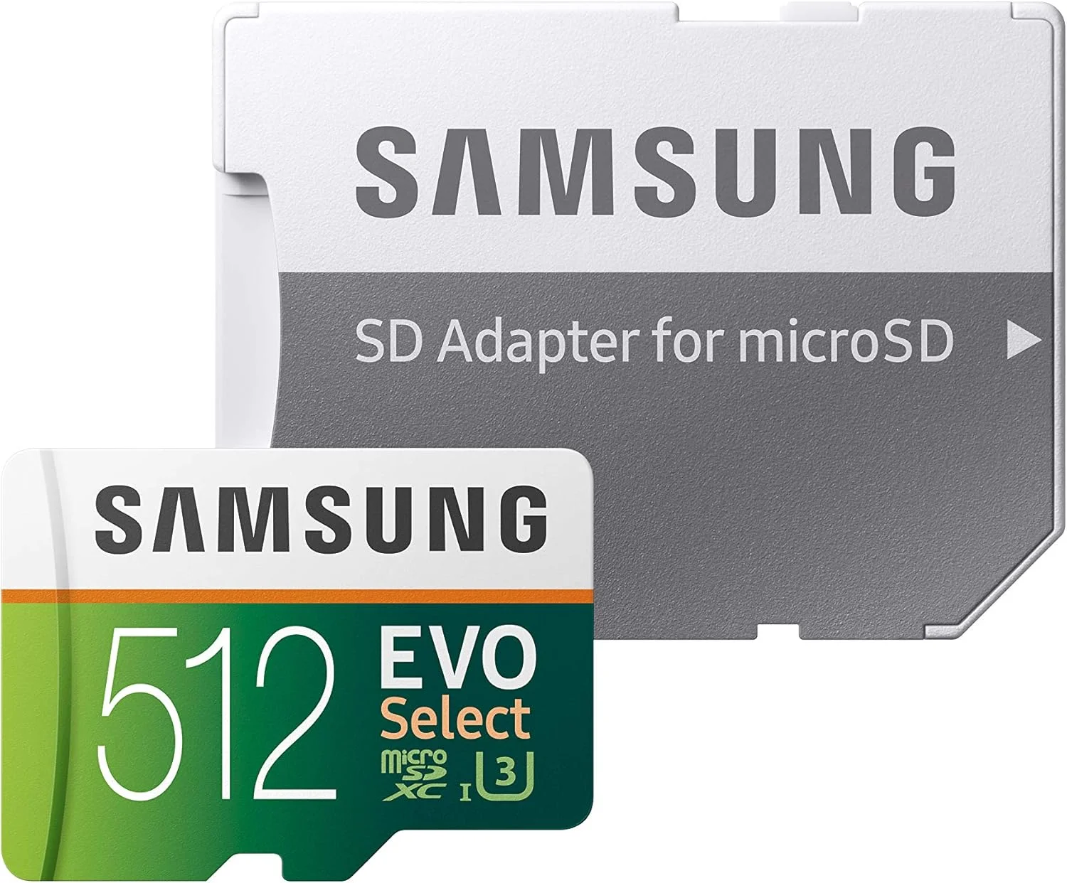 کارت حافظه MicroSD Evo Select سامسونگ 512 گیگابایت با سرعت 100 مگابایت بر ثانیه (U3) به همراه آداپتور (MB-ME512GA/AM)