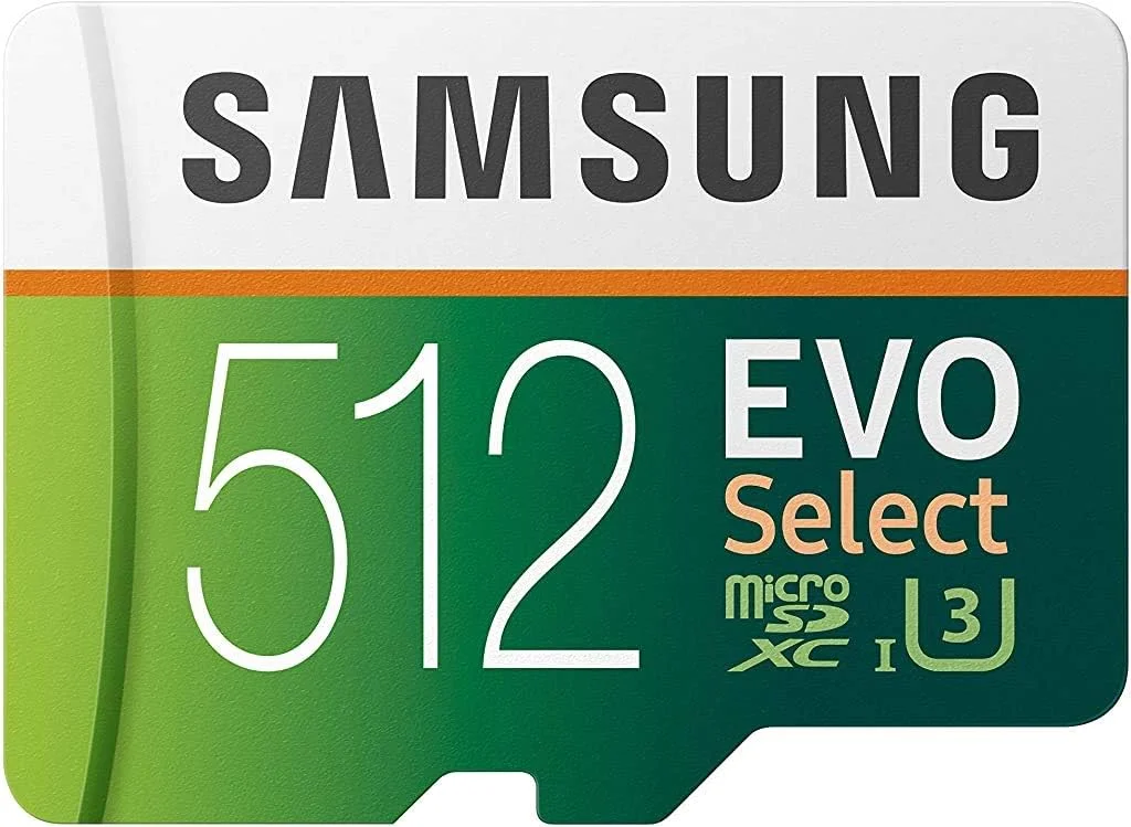 کارت حافظه میکرو اس دی SAMSUNG EVO Select با آداپتور، 512 گیگابایت microSDXC UHS-I U3 100MB/s Full HD & 4K UHD برای عکس، فیلم، ذخیره سازی موسیقی، MB-ME512HA