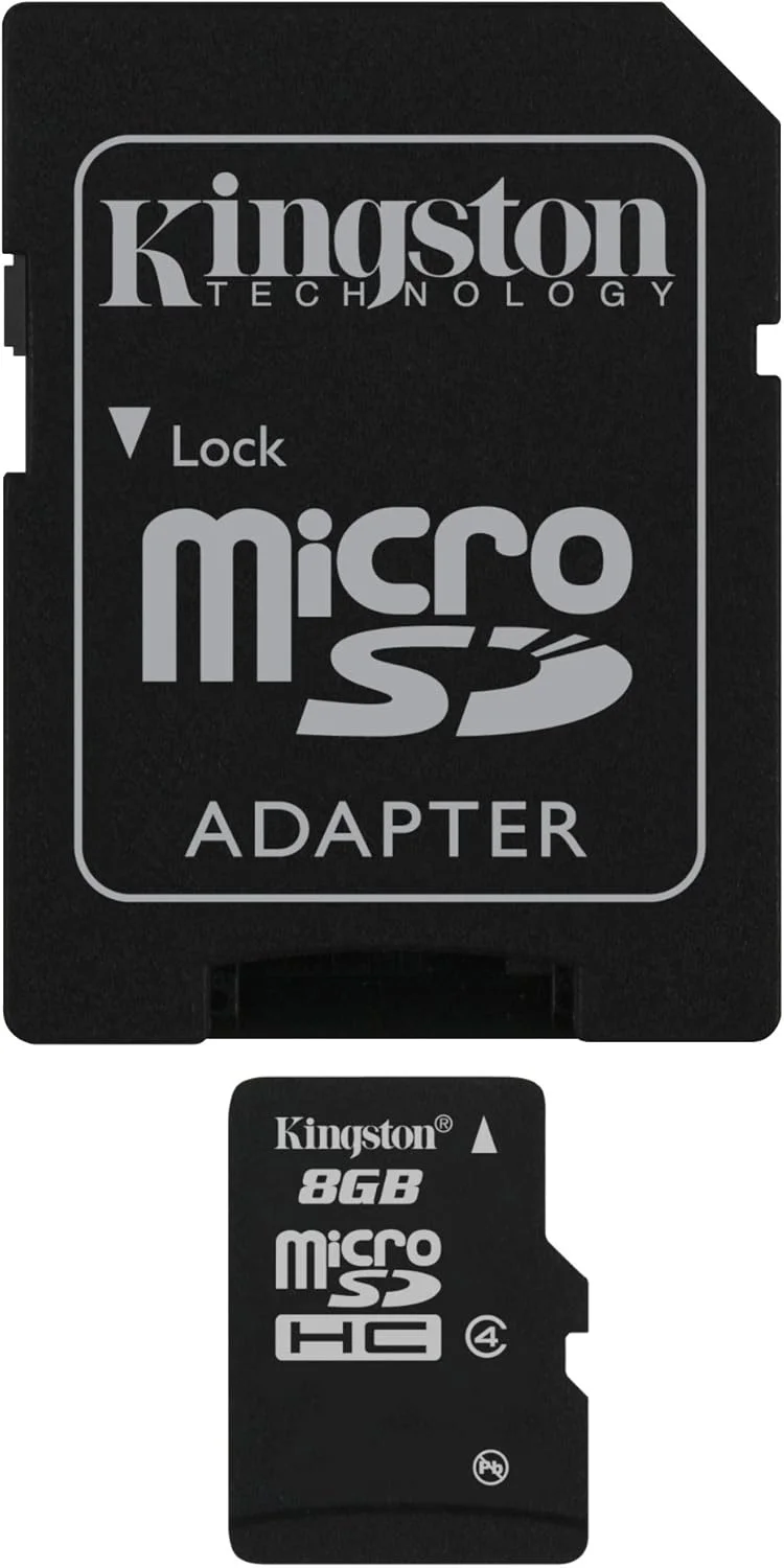 کارت حافظه میکرو اس دی Kingston microSDHC SDC4/8GB Class 4 به همراه آداپتور SD، مشکی کارت حافظه میکرو اس دی Kingston microSDHC SDC4/8GB Class 4 به همراه آداپتور SD، مشکی