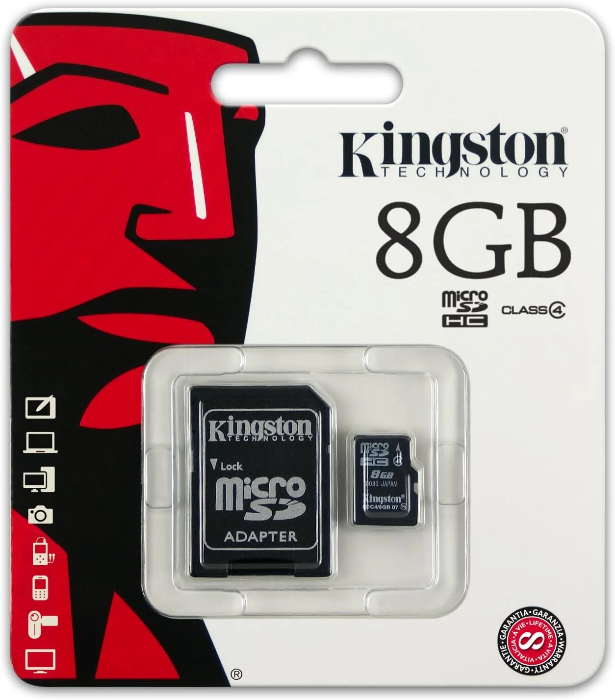 کارت حافظه میکرو اس دی Kingston microSDHC SDC4/8GB Class 4 به همراه آداپتور SD، مشکی کارت حافظه میکرو اس دی Kingston microSDHC SDC4/8GB Class 4 به همراه آداپتور SD، مشکی