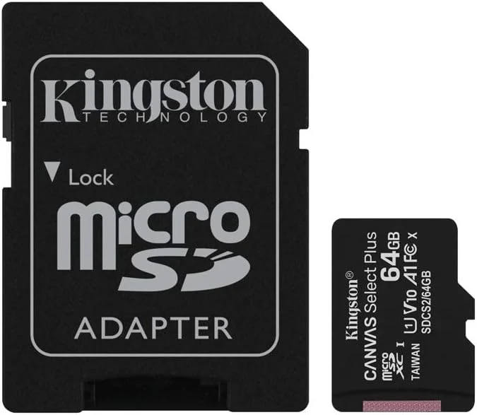 کارت حافظه کینگستون 64 گیگابایت microSDXC Canvas Select Plus کلاس 10 مدل SDCS2