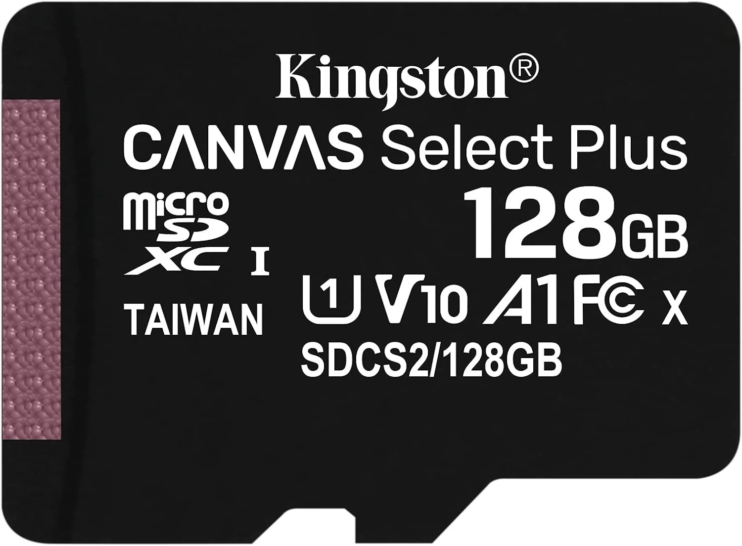 کارت حافظه میکرو اس دی کینگستون 128 گیگابایت Canvas Select Plus سرعت خواندن 100MB/s کلاس 10 UHS-I به همراه آداپتور با بسته بندی آسان بازشو (SDCS2/128GBET)