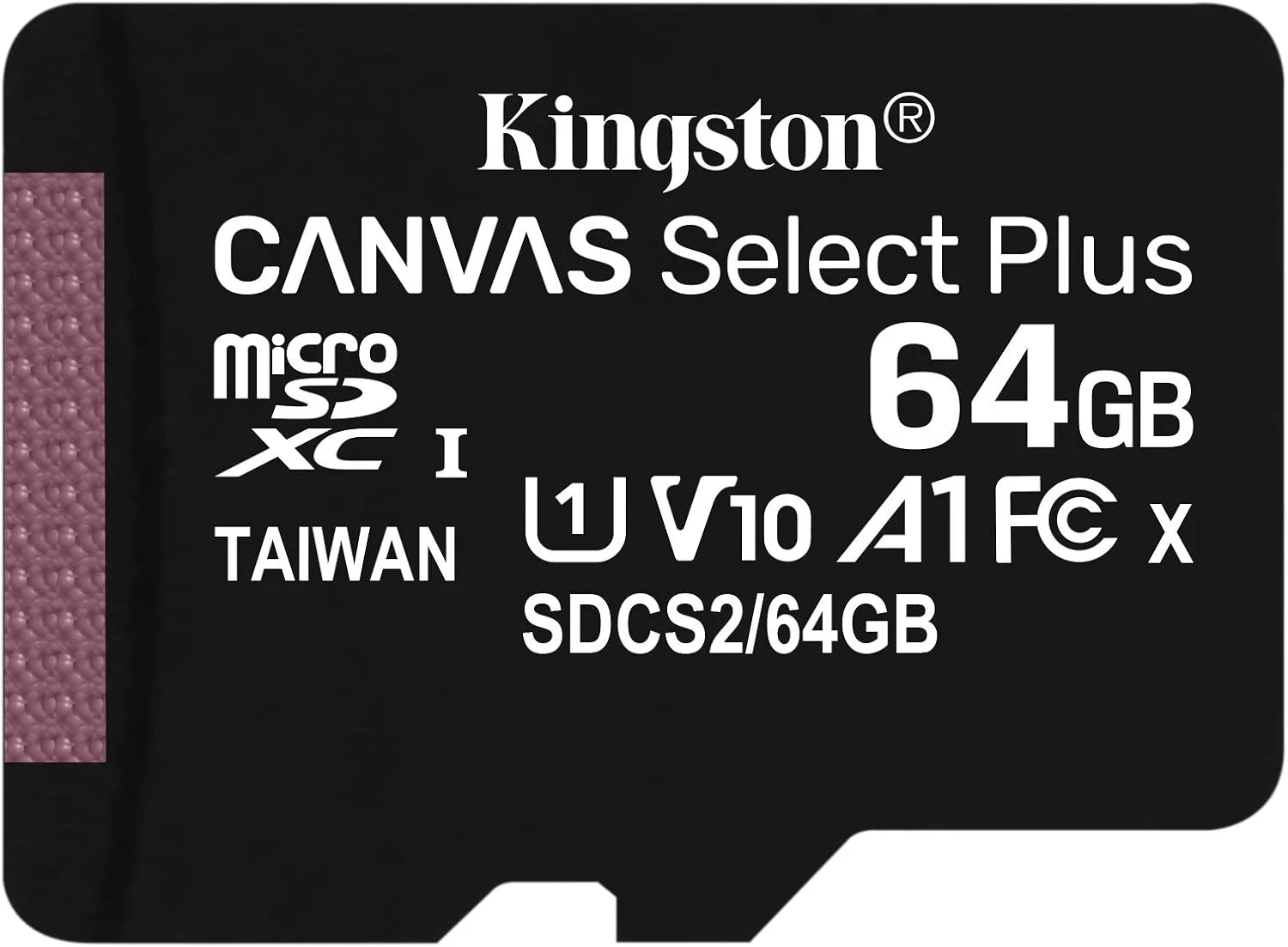کارت حافظه 64 گیگابایتی Kingston microSDHC Canvas Select Plus با سرعت خواندن 100 مگابایت بر ثانیه، کلاس 10 UHS-I به همراه آداپتور (SDCS2/64GBET)
